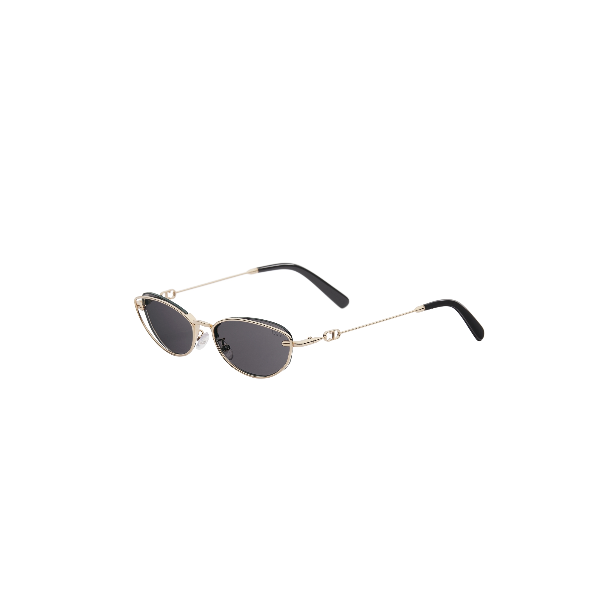  Gray Gradient Oval Sunglasses