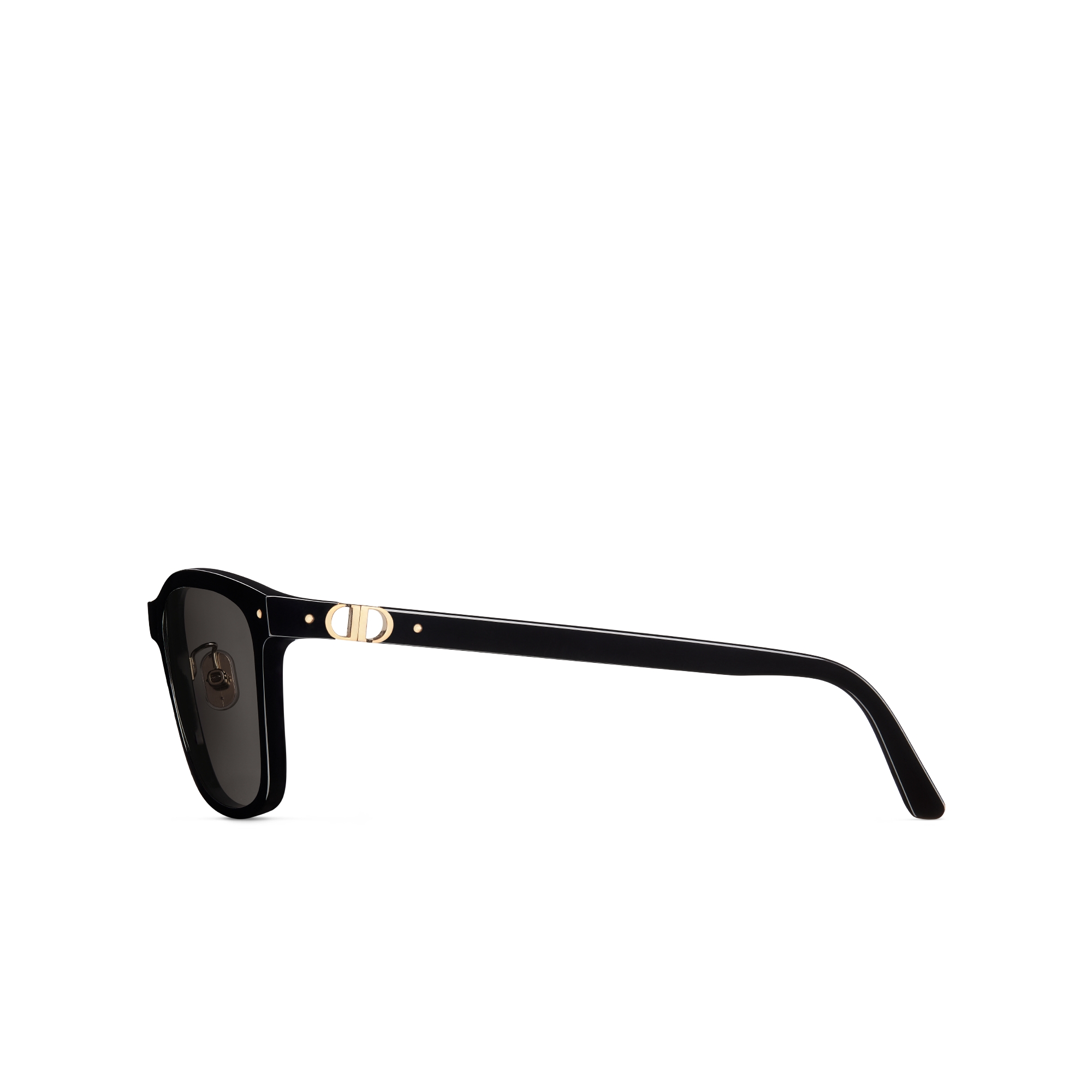 Petit CD S2F Lunettes de soleil carrées noires E02