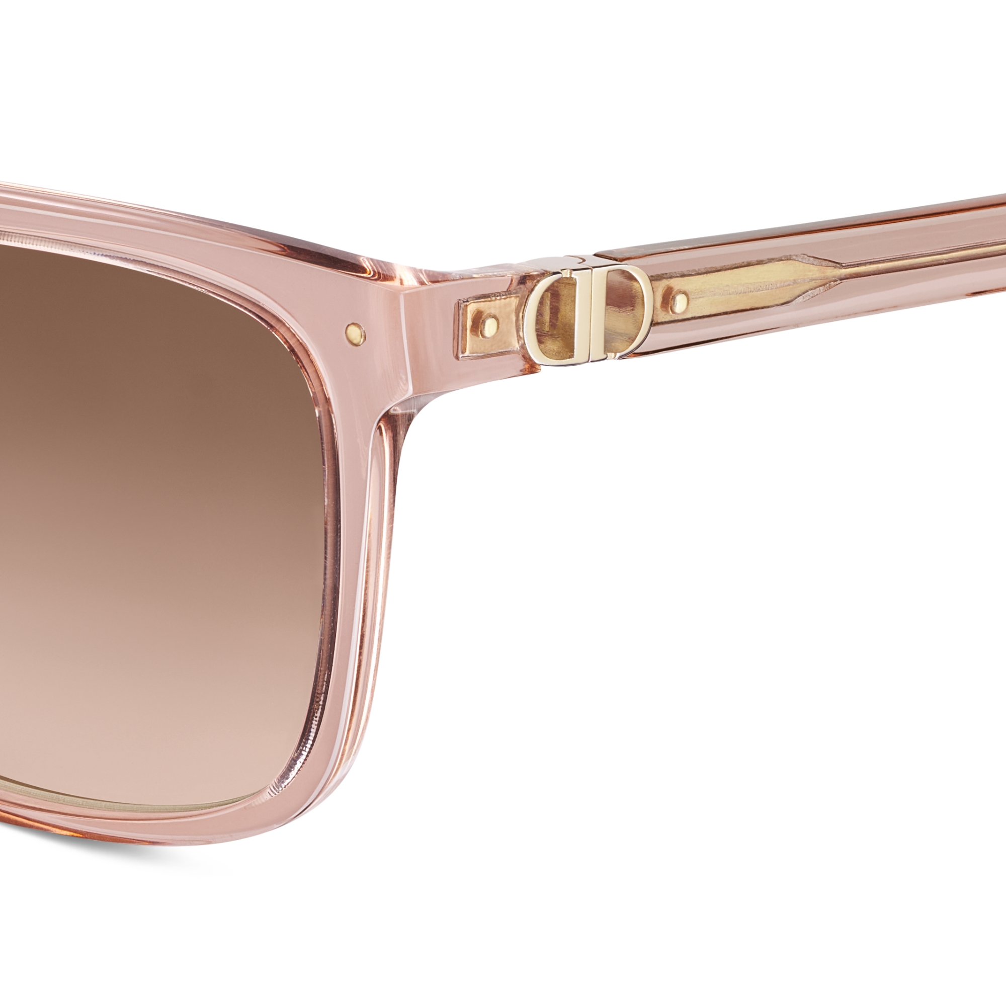 Petit CD S2F Transparent Pink Square Sunglasses E09