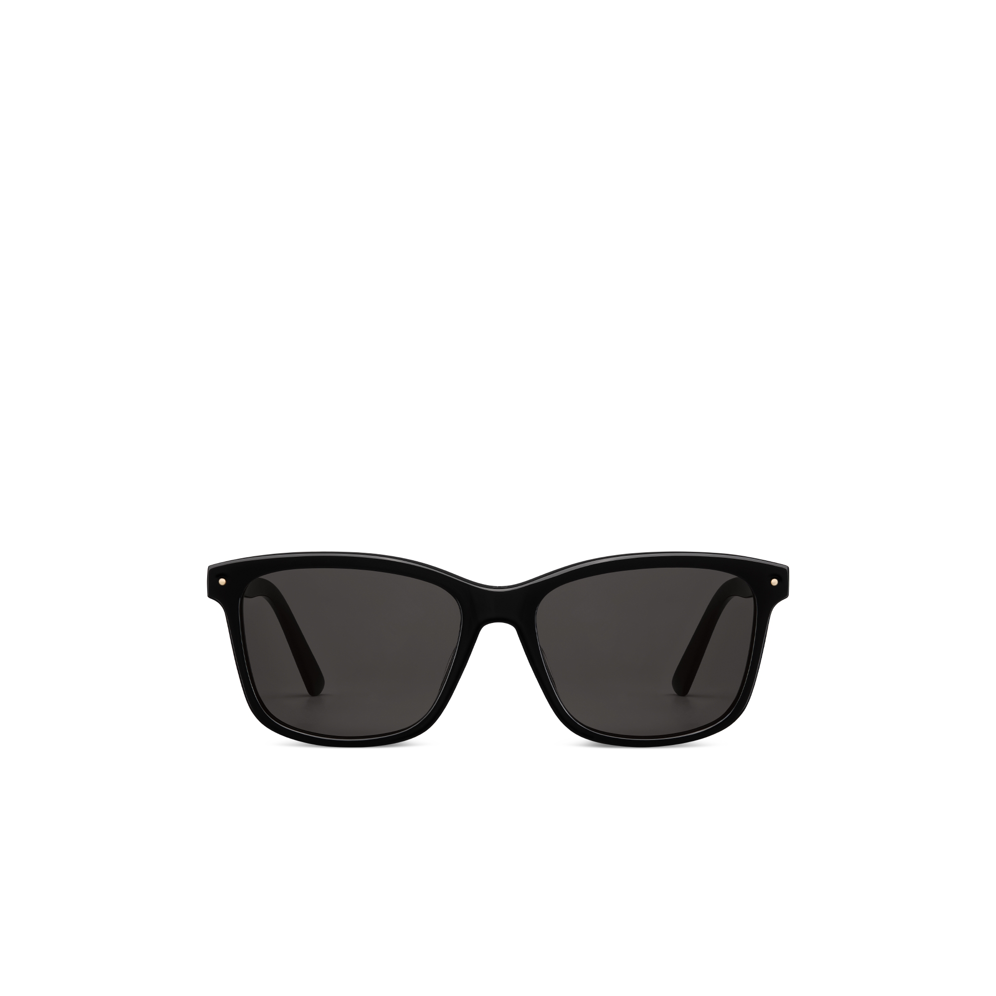 Petit CD S2I Quadratische Sonnenbrille in Schwarz mit Dior Lucky Kette aus Metall mit Gold-Finish E01