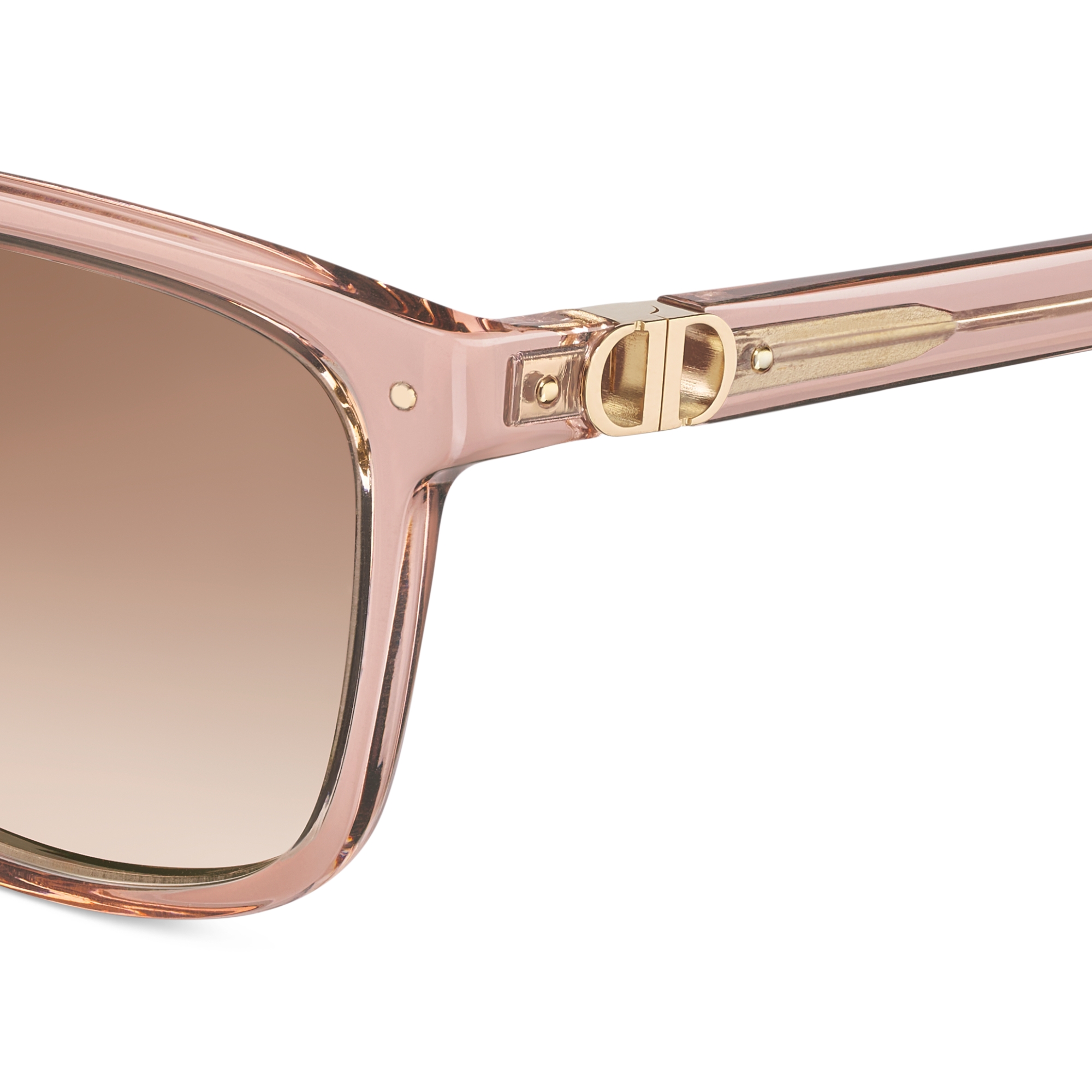 Petit CD S2I Transparent Pink Square Sunglasses E09