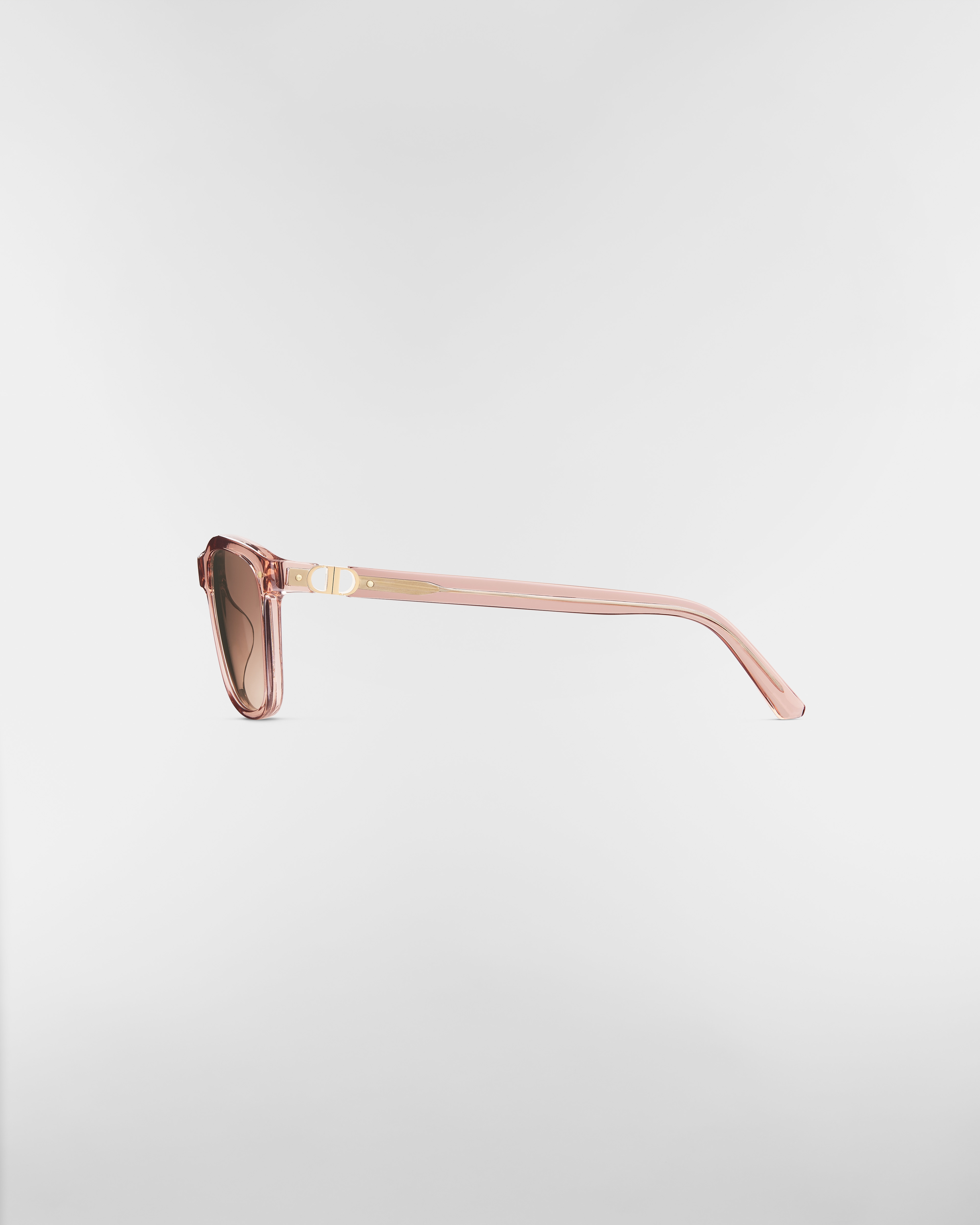 Petit CD S2I Lunettes de soleil carrées rose transparent E02