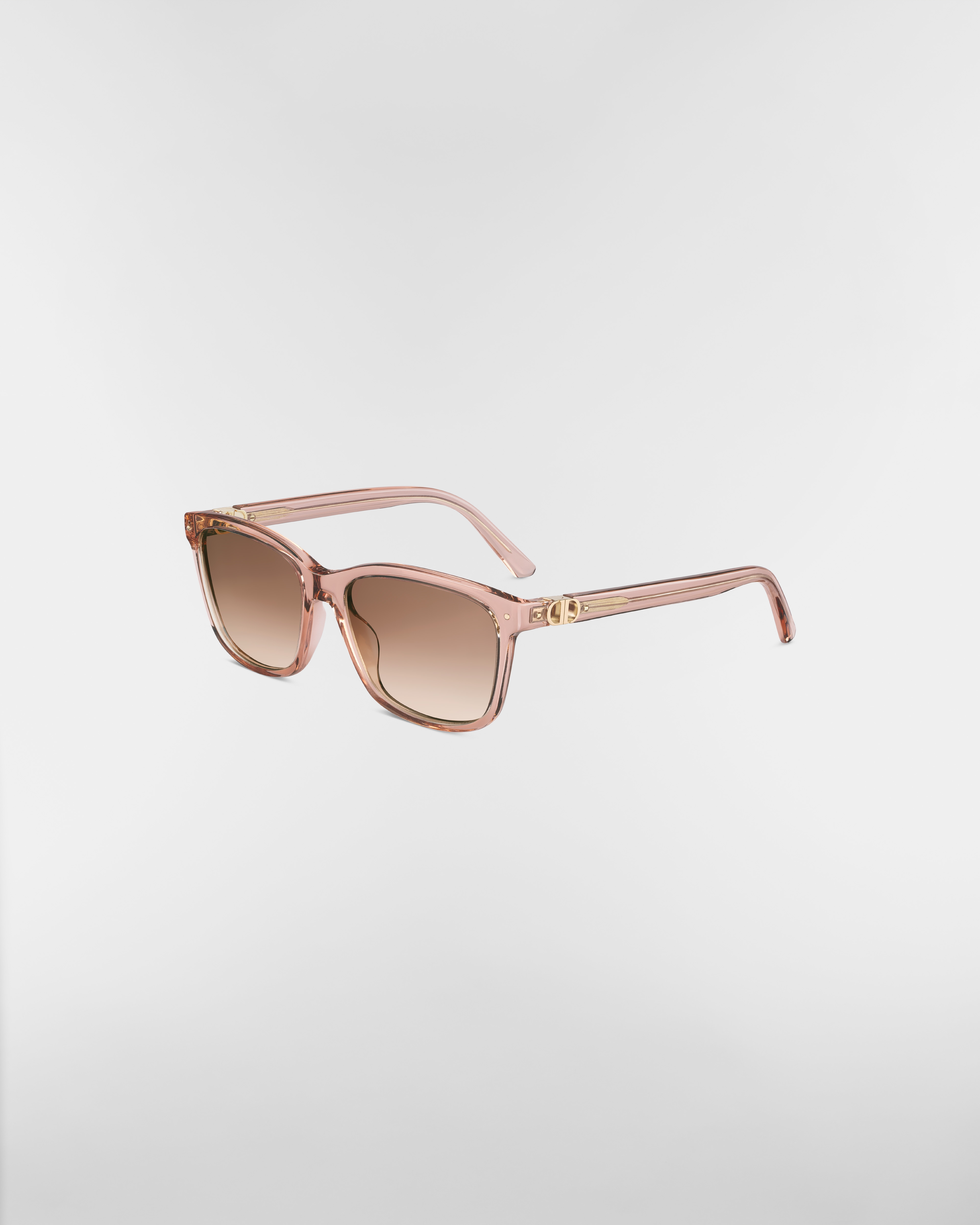 Petit CD S2I Lunettes de soleil carrées rose transparent E03