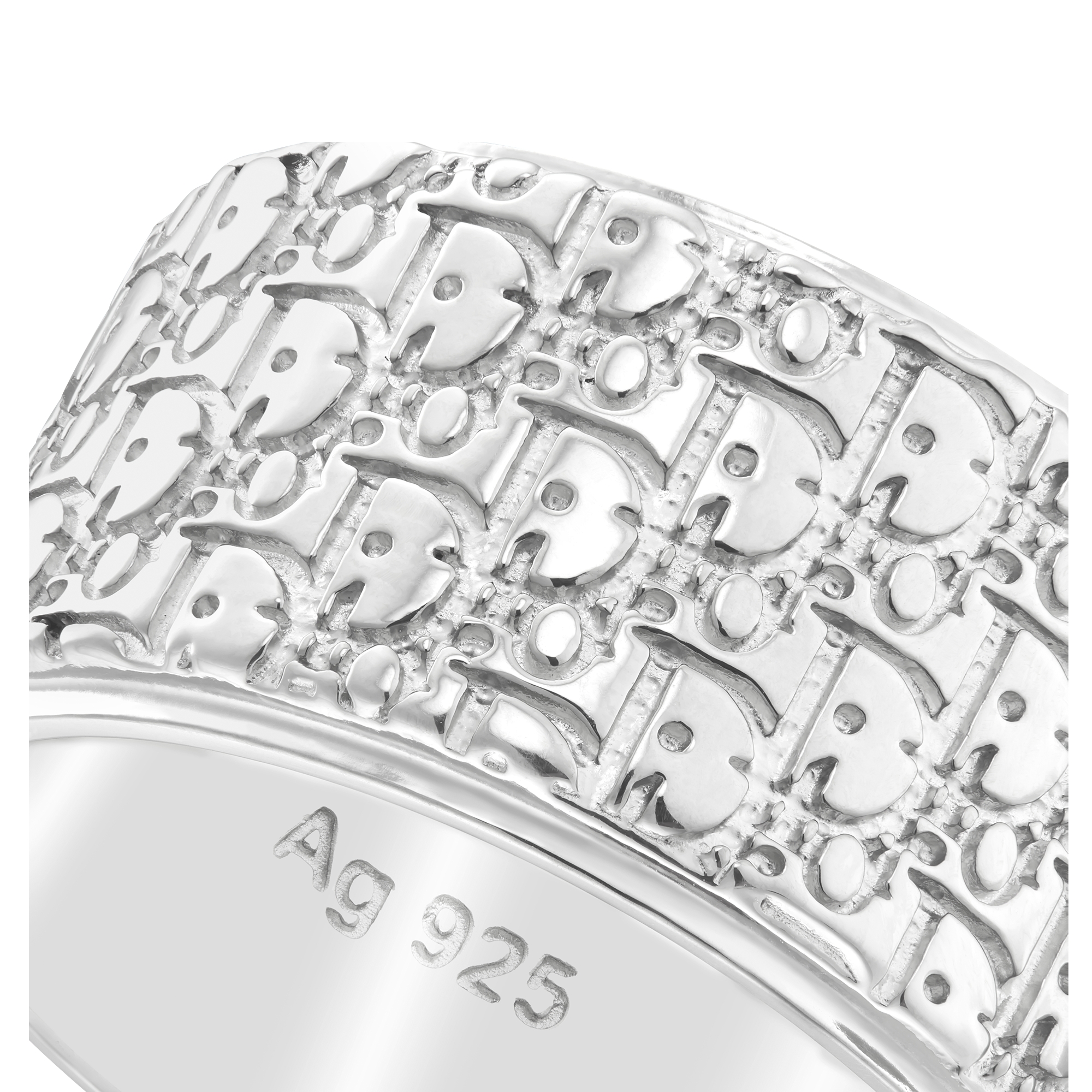 Dior Oblique Ring Silver E09