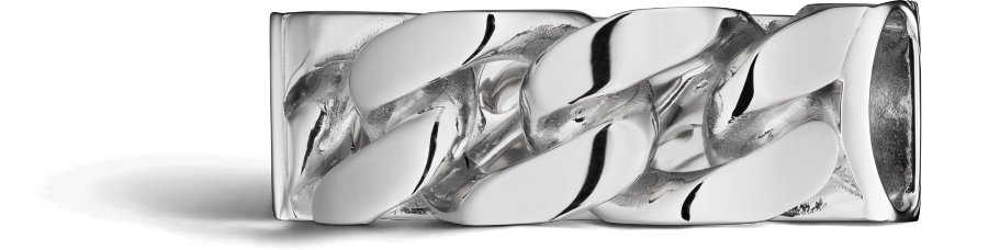 CD Icon Chain Link Ring Profile view