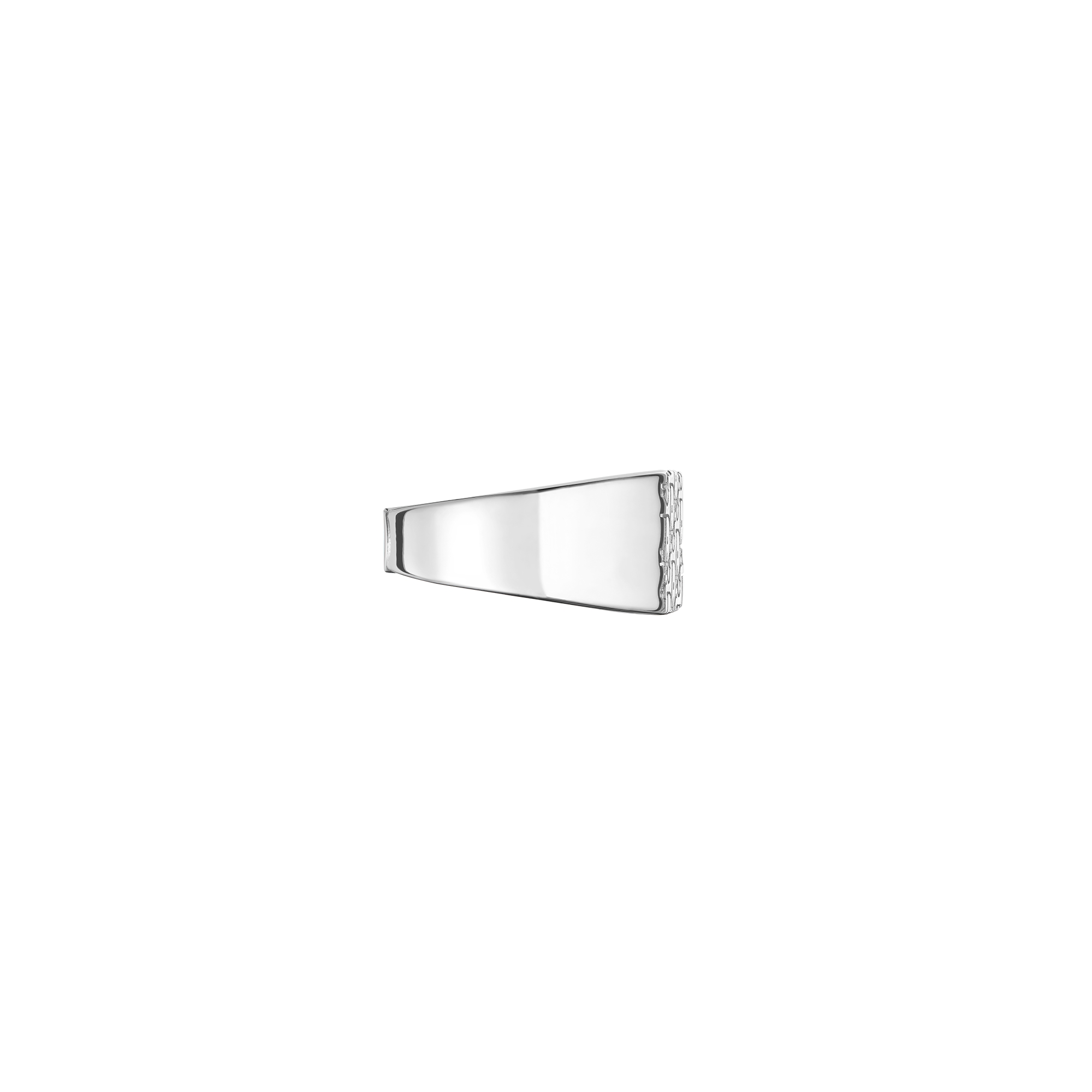 Dior Oblique Signet Ring Silver E02