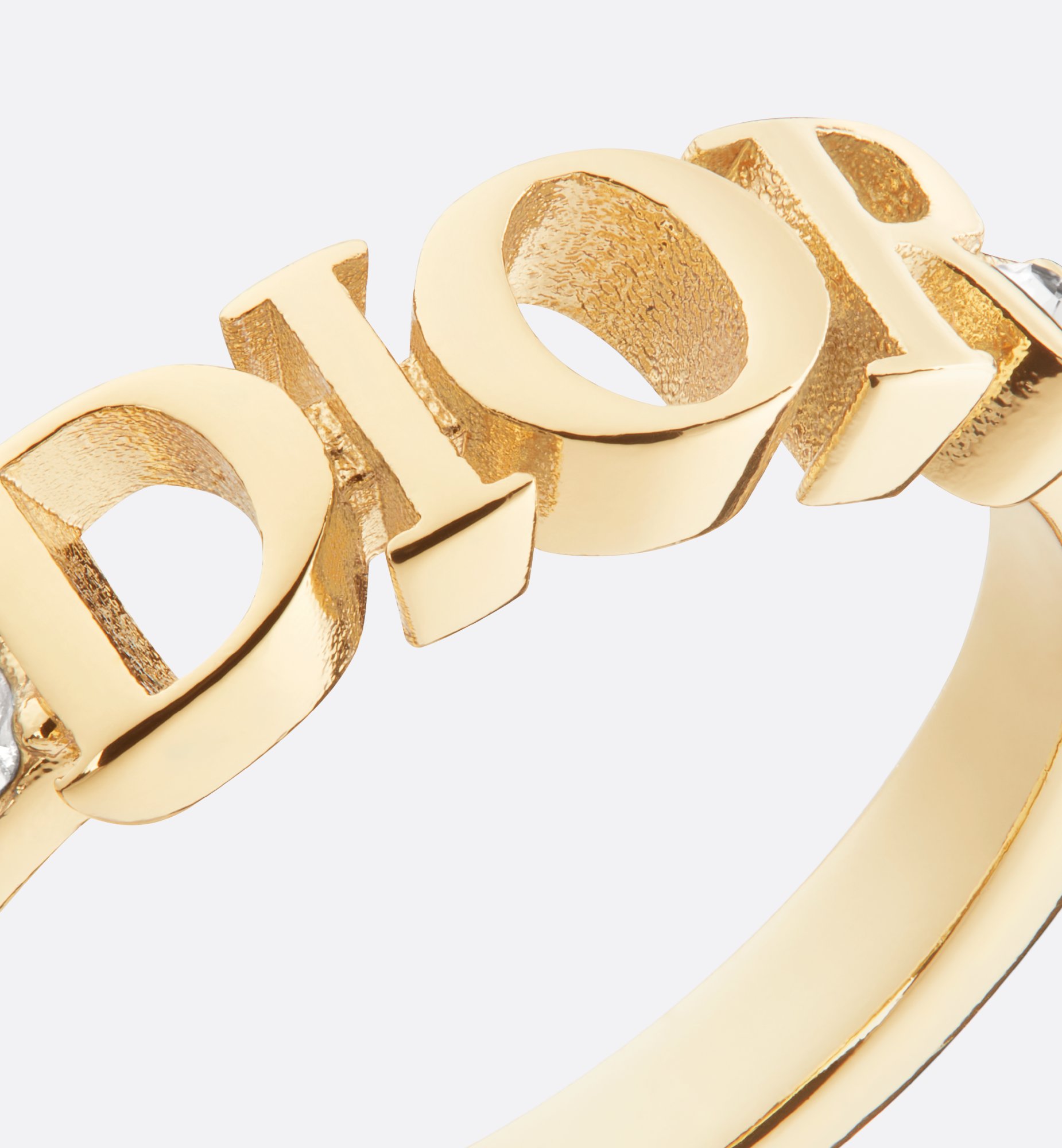 Dio(r)evolution Ring Gold-Finish Metal and White Crystals | DIOR Dio(r)evolution Ring Gold-Finish Metal and White Crystals | DIOR