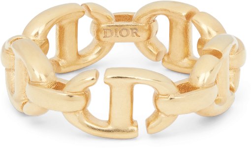 CD Navy Ring Gold-finish metal | DIOR