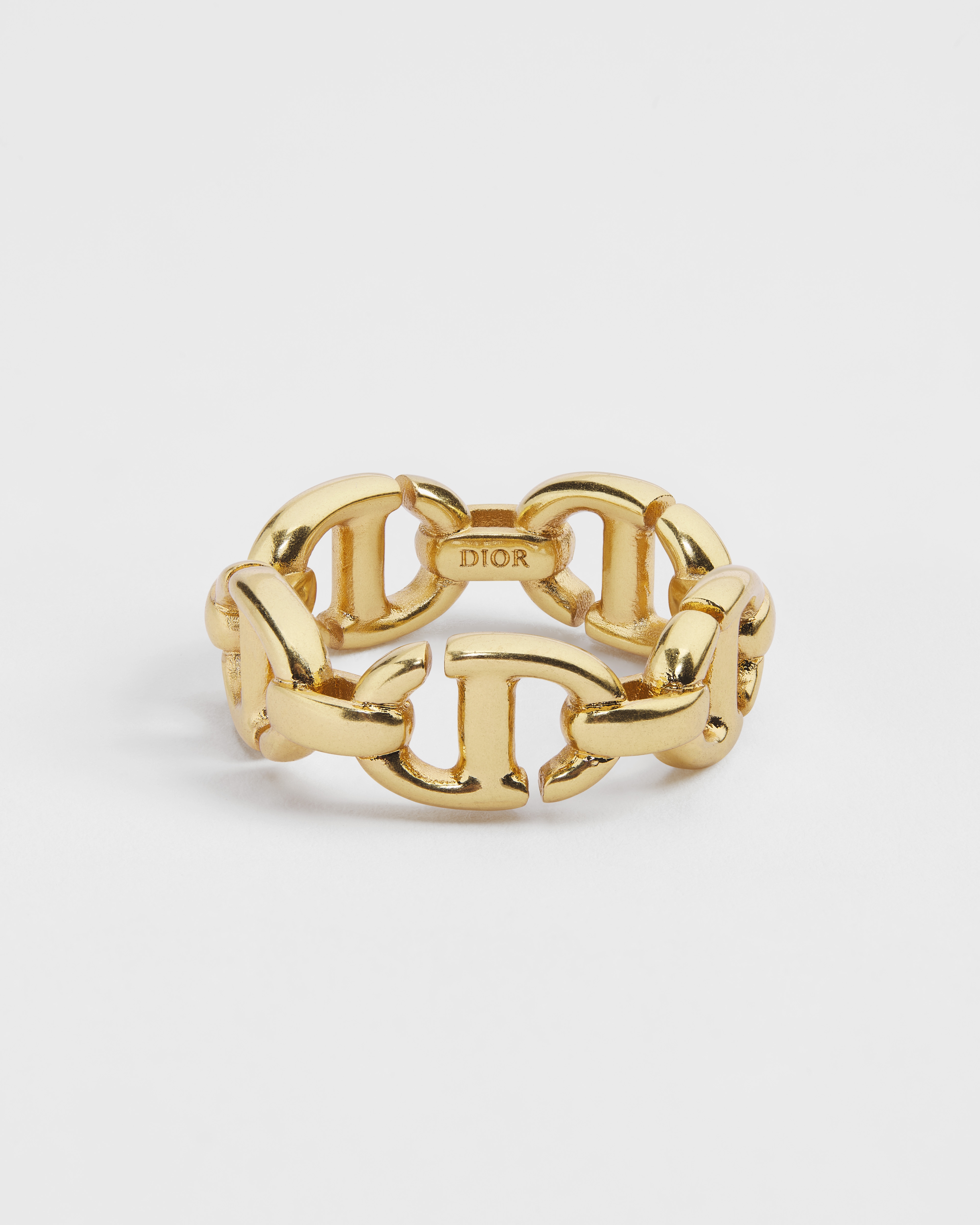 CD Navy Ring Metall mit Gold-Finish E01