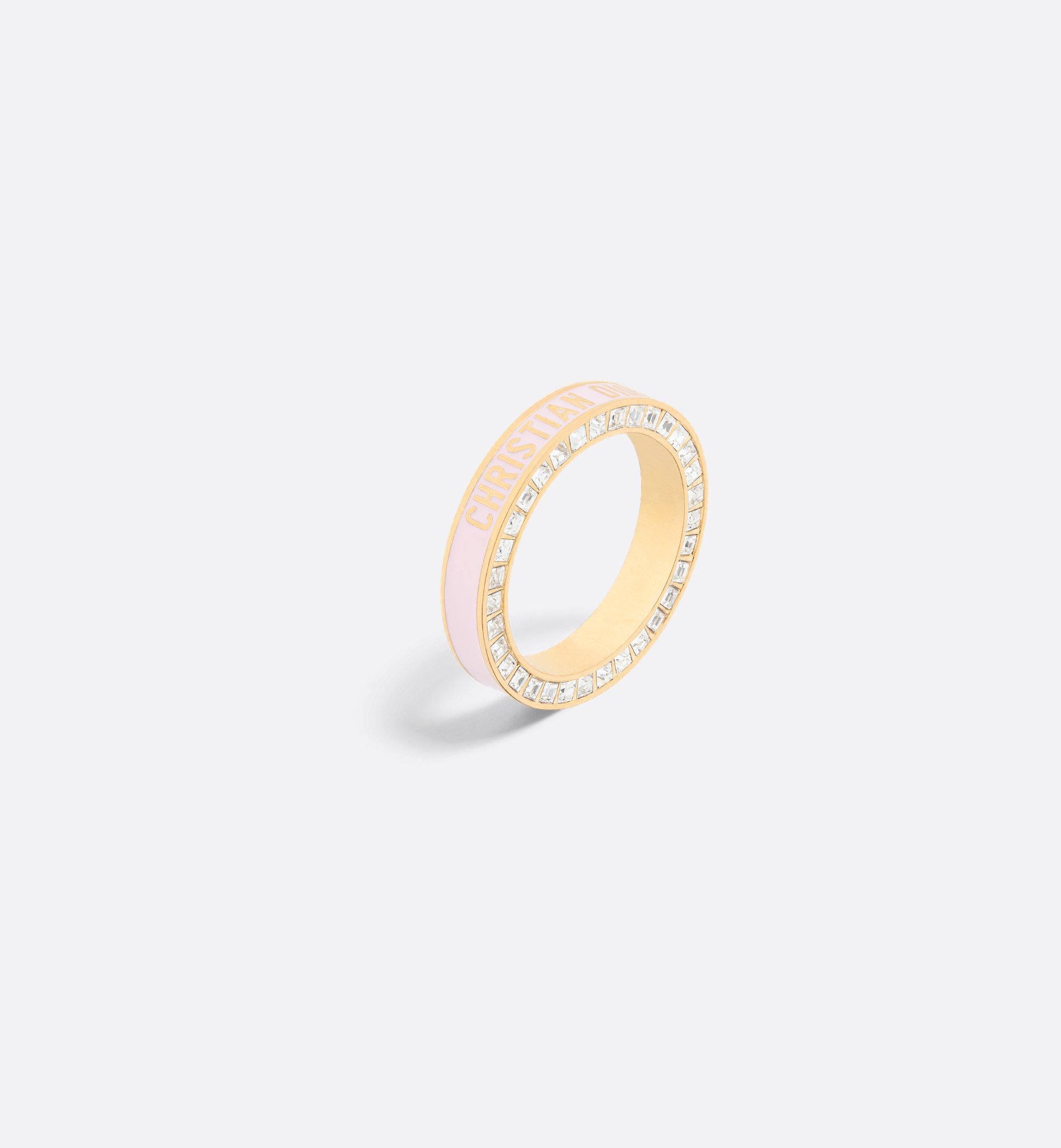 Dior Night Code Ring Gold-Finish Metal with White Crystals Dior Night Code Ring Gold-Finish Metal with White Crystals