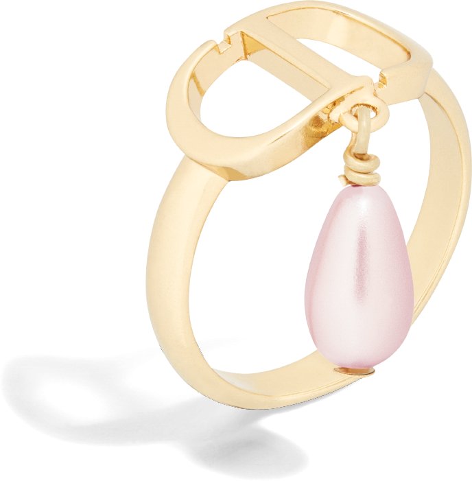 DIOR | Petit CD リング メタル & レジンパール