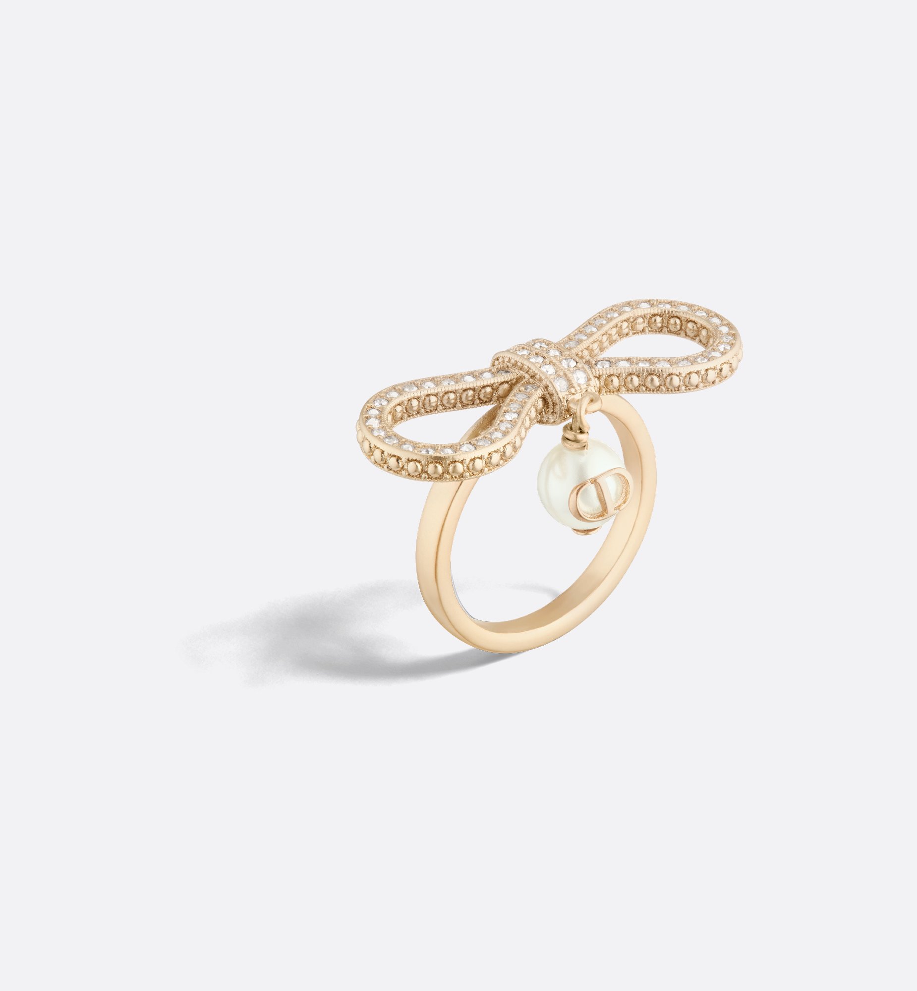 DIOR | Le Nœud de Dior リング メタル・レジンパール・クリスタル DIOR | Le Nœud de Dior リング メタル・レジンパール・クリスタル