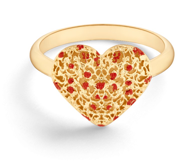 Cœur des Curiosités Ring Front view