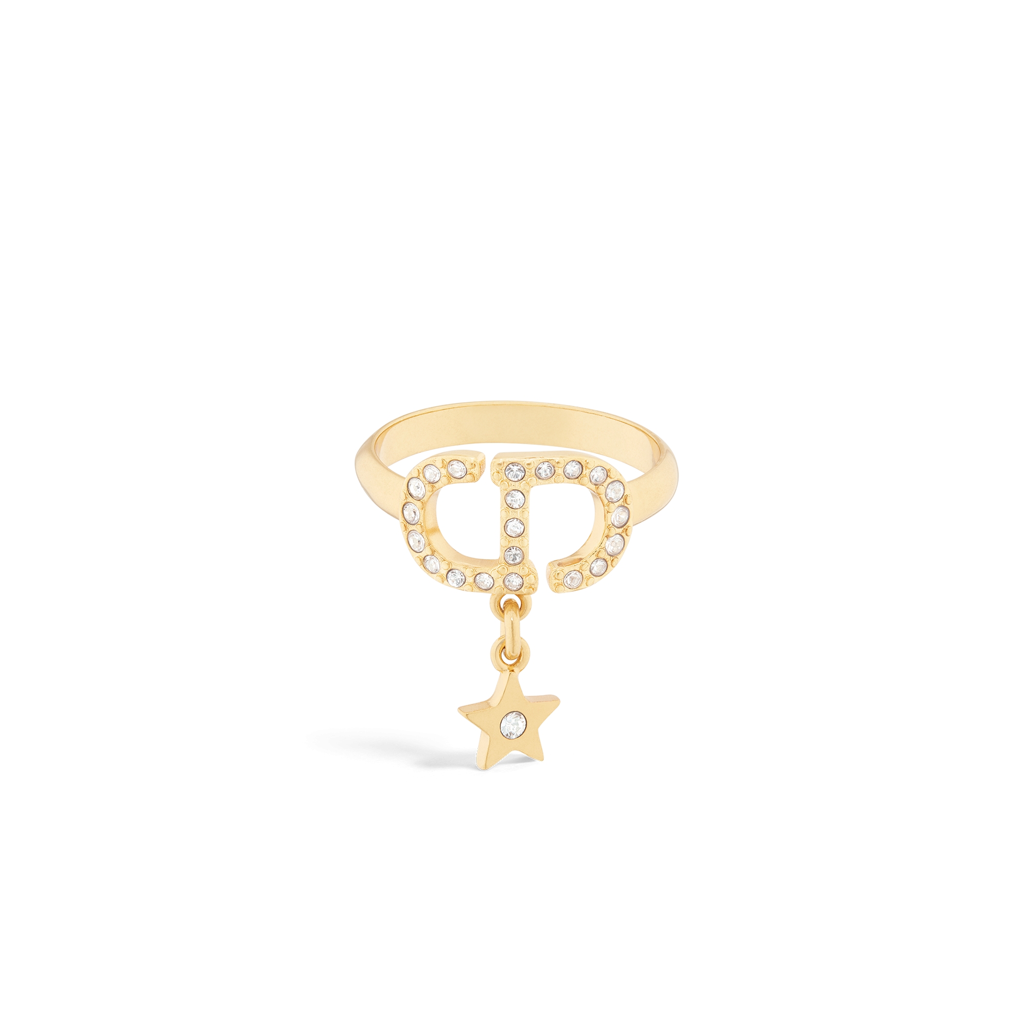 Petit CD Lucky Charms Ring Antique Gold-Finish Metal and Silver-Tone ...