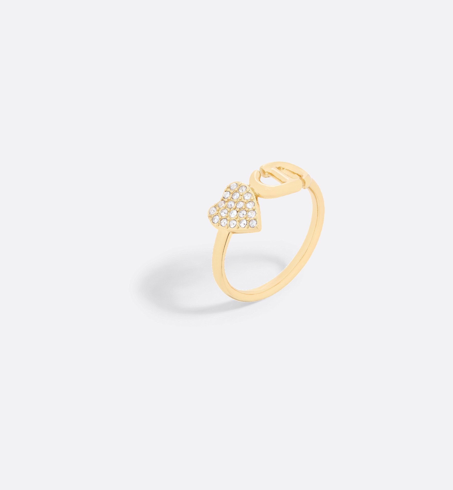 CD Navy Ring Gold-Finish Metal and Silver-Tone Crystals | DIOR CD Navy Ring Gold-Finish Metal and Silver-Tone Crystals | DIOR