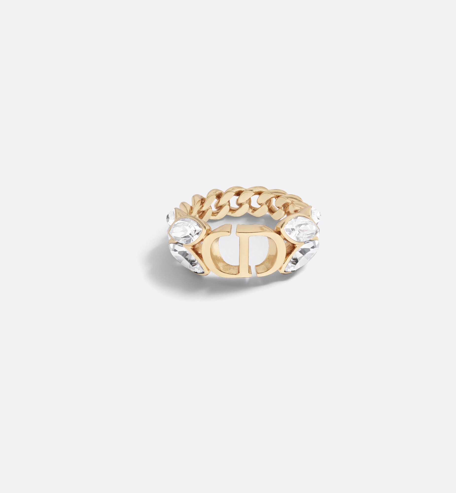 30 Montaigne Prestige Ring Gold-Finish Metal and Silver-Tone 30 Montaigne Prestige Ring Gold-Finish Metal and Silver-Tone