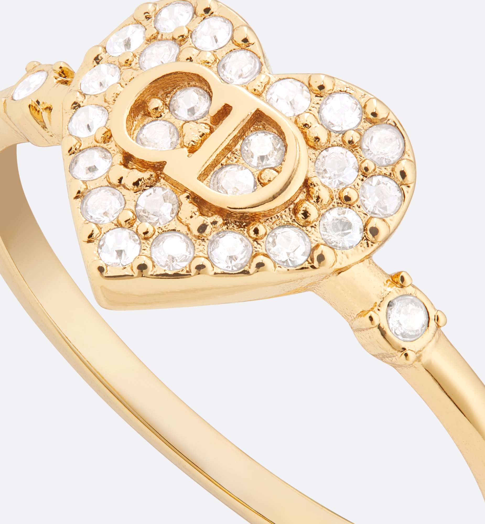 Clair D Lune Ring Gold-Finish Metal and Silver-Tone Crystals Clair D Lune Ring Gold-Finish Metal and Silver-Tone Crystals