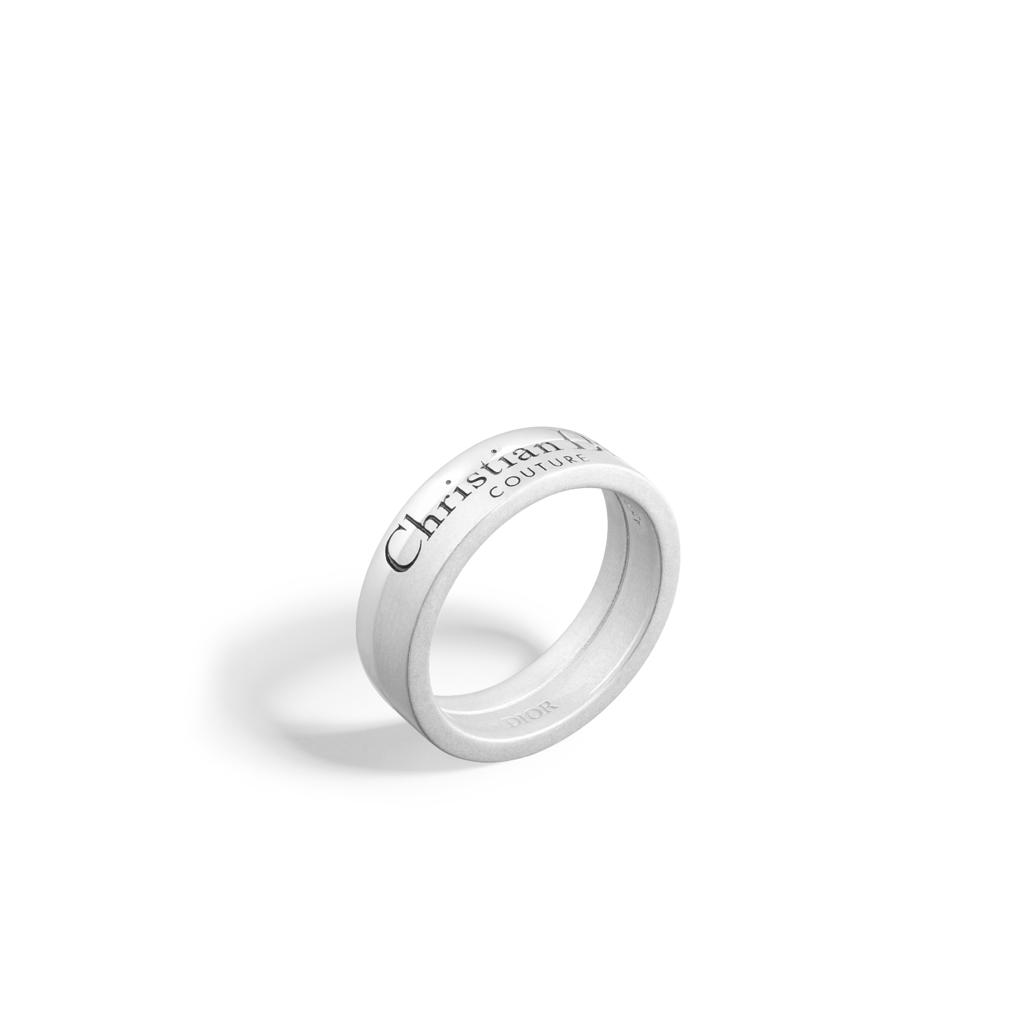 Christian Dior Couture Cut リング シルバー & レジン E03