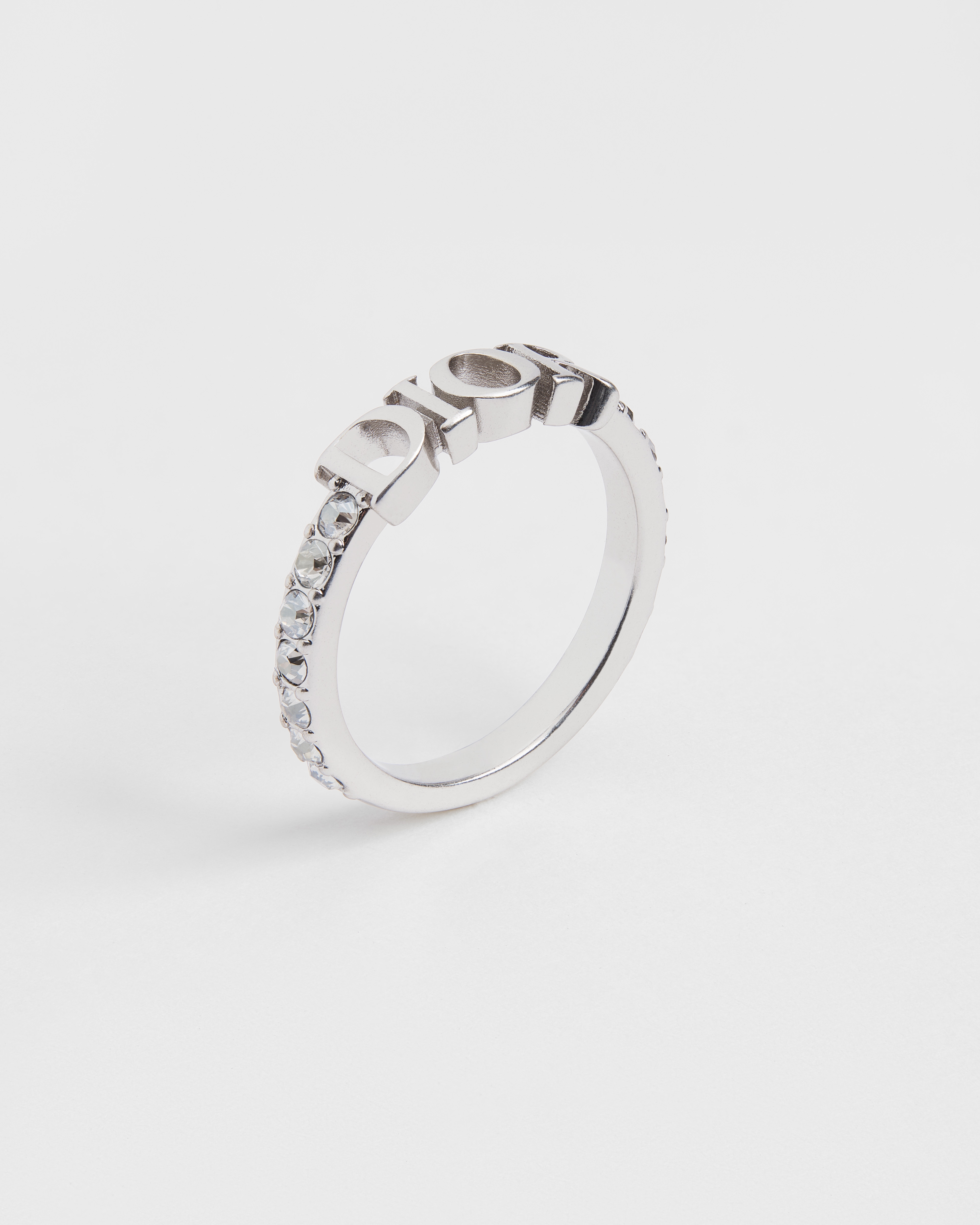 Anello Dio(r)evolution Metallo con finitura color argento e cristalli scintillanti E03