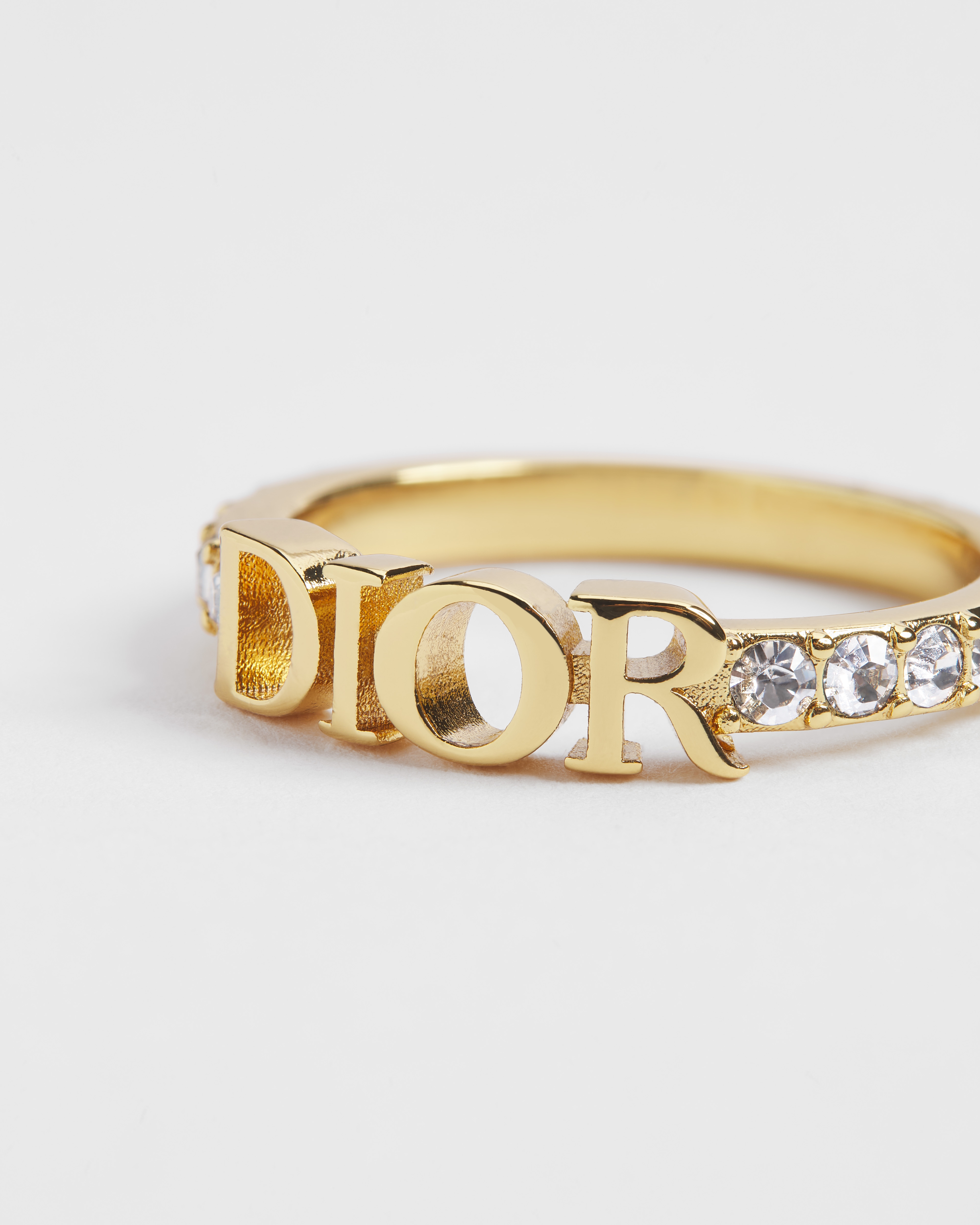 Bague Dio(r)evolution Métal finition dorée et cristaux étincelants E09