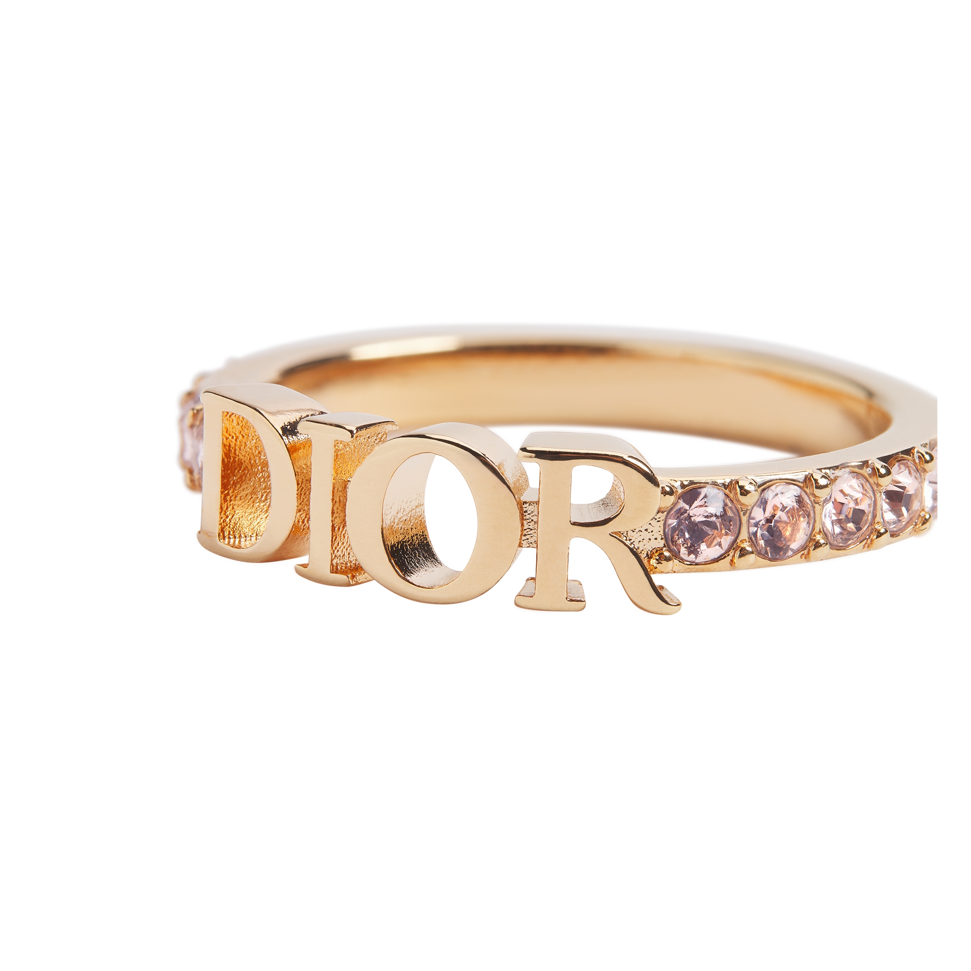 Dio(r)evolution Ring Pink-Finish Metal and Silver-Tone Crystals E09