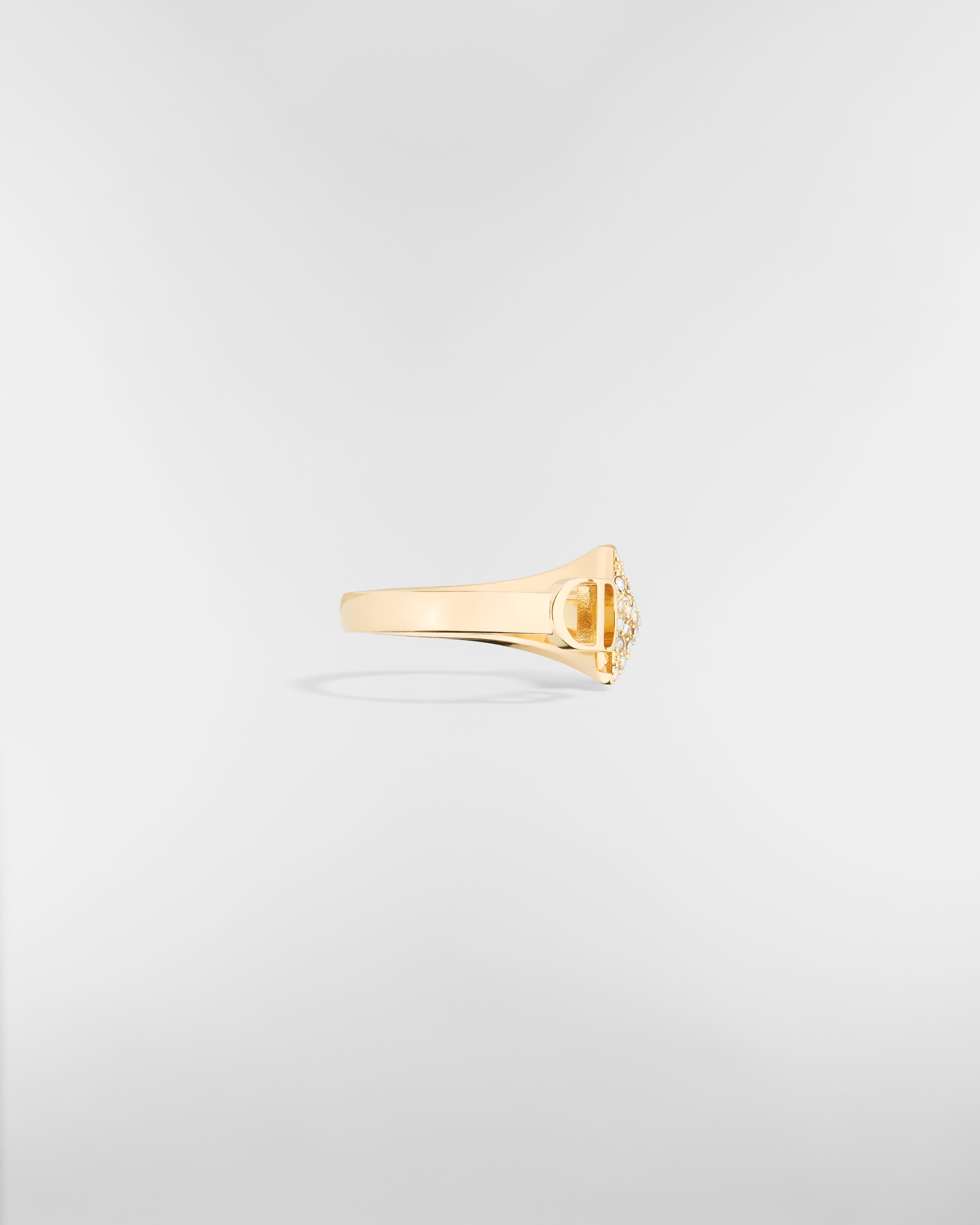 Dior Star Ring Gold-Finish Metal and Silver-Tone Crystals E02