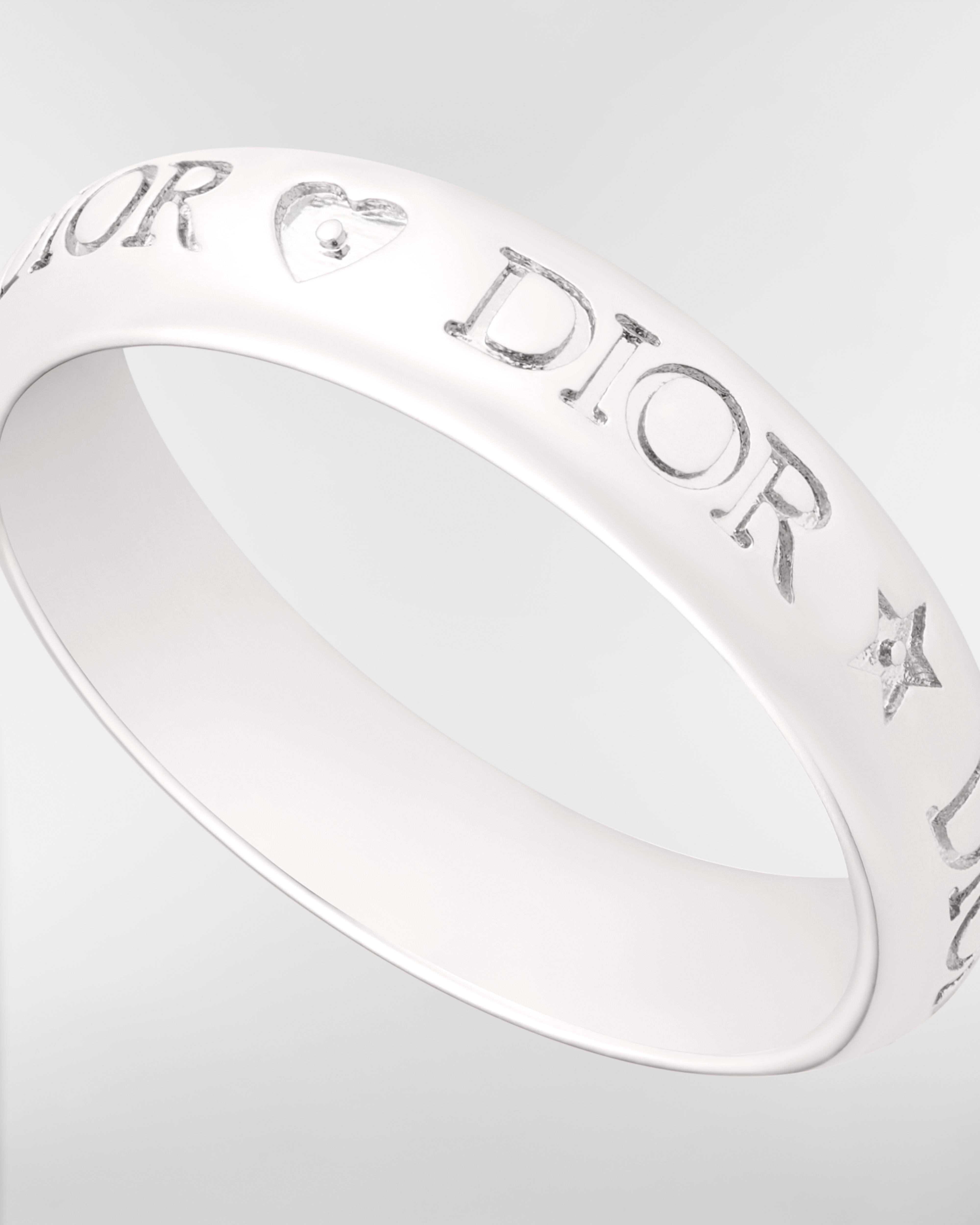 Dior Trésor 戒指 銀色飾面金屬 E09