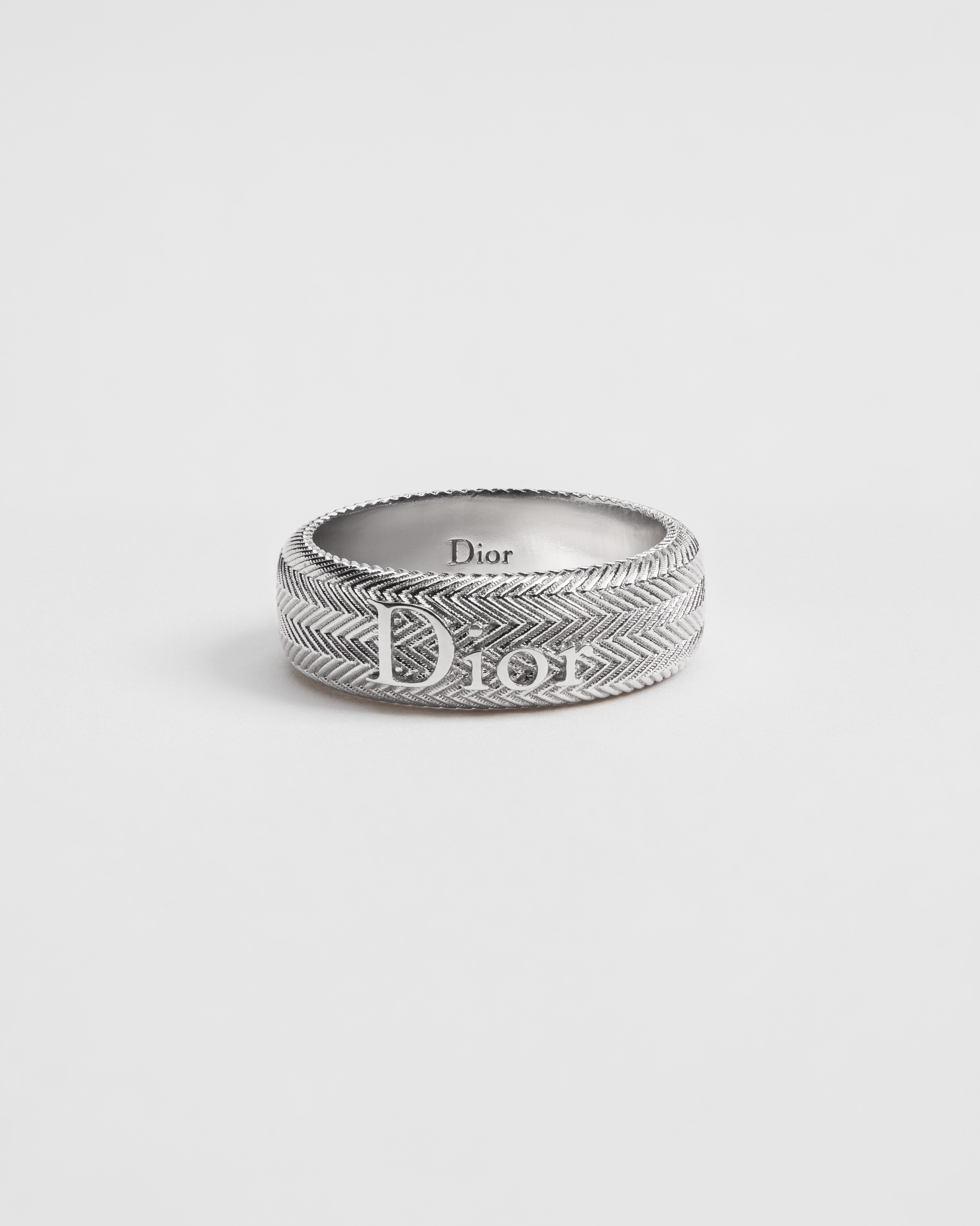 Dior Guilloché 戒指 銀 E01