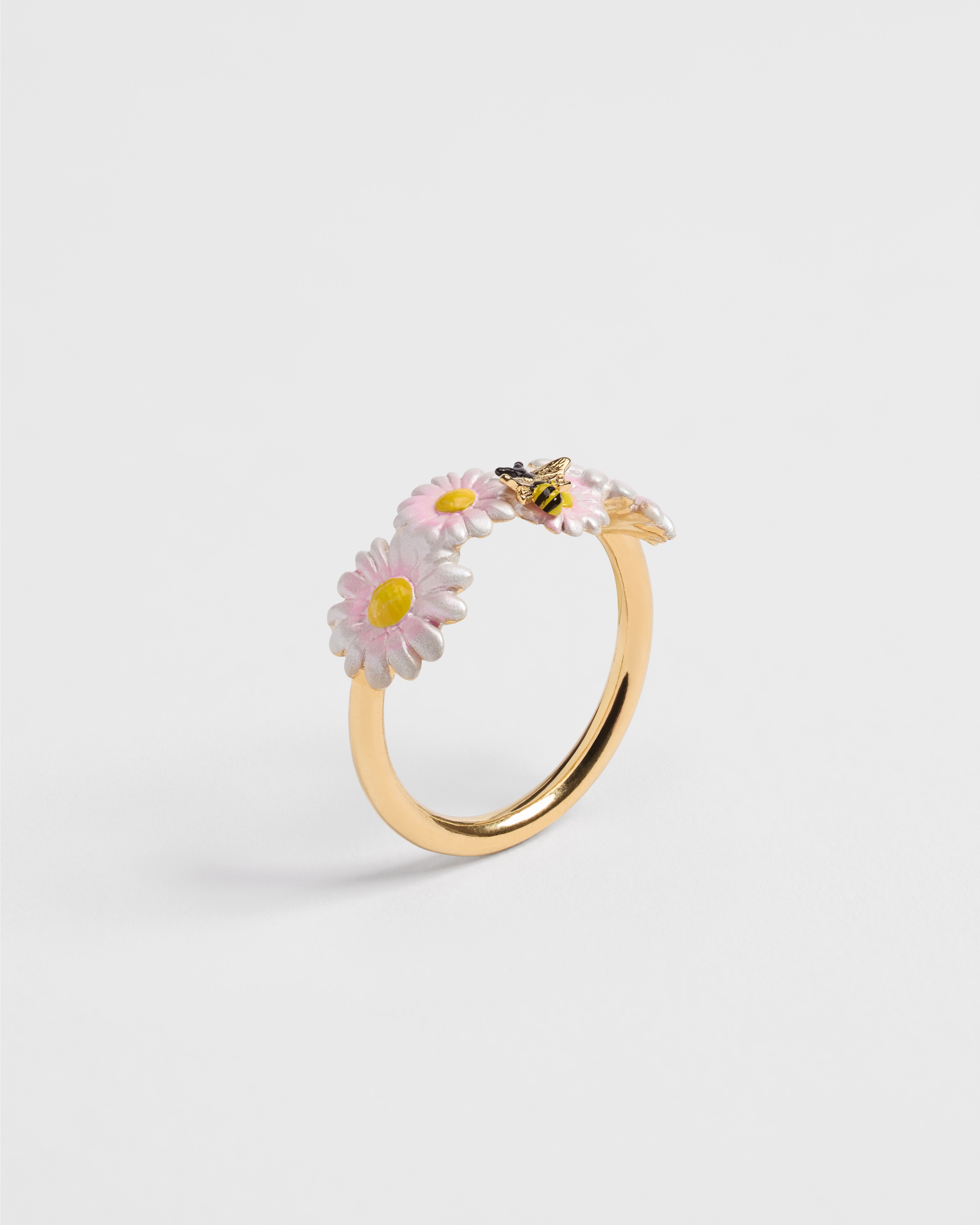 Dior Daisy Ring Gold-Finish Metal and Multicolor Lacquer E03