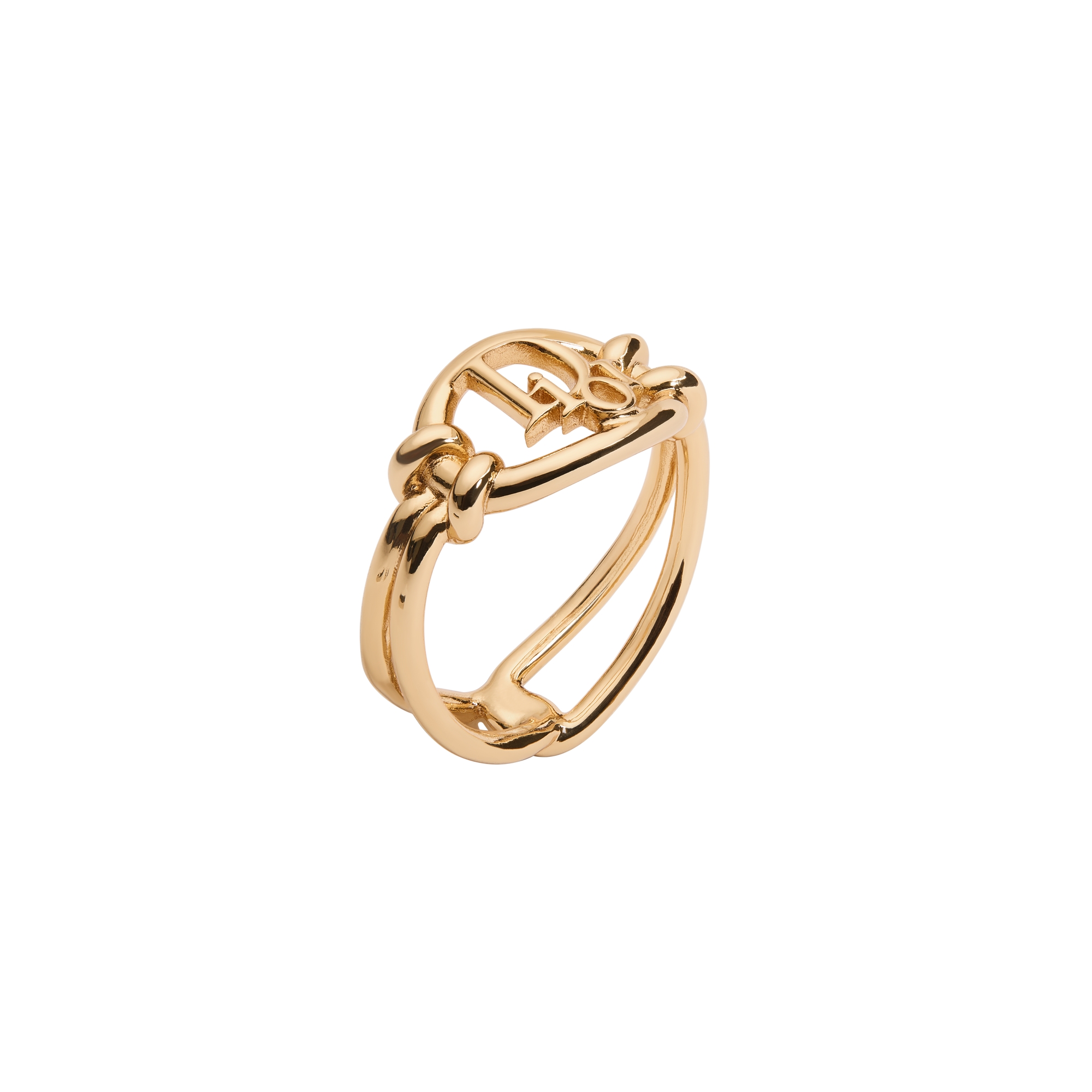 Dior Oblique Ring Gold-Finish Metal | DIOR
