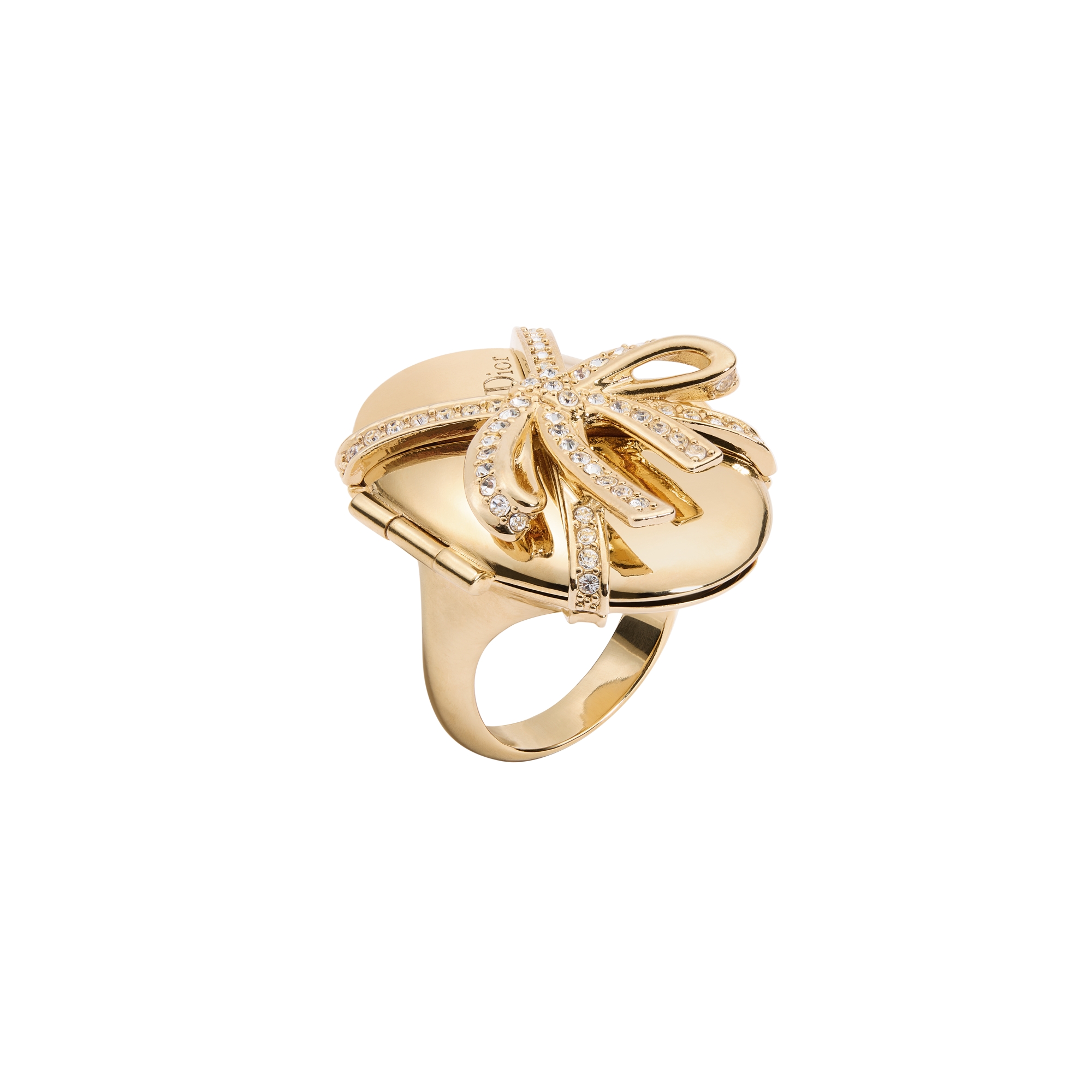 Miroir Enchanté Ring Gold-Finish Metal and Crystals | DIOR