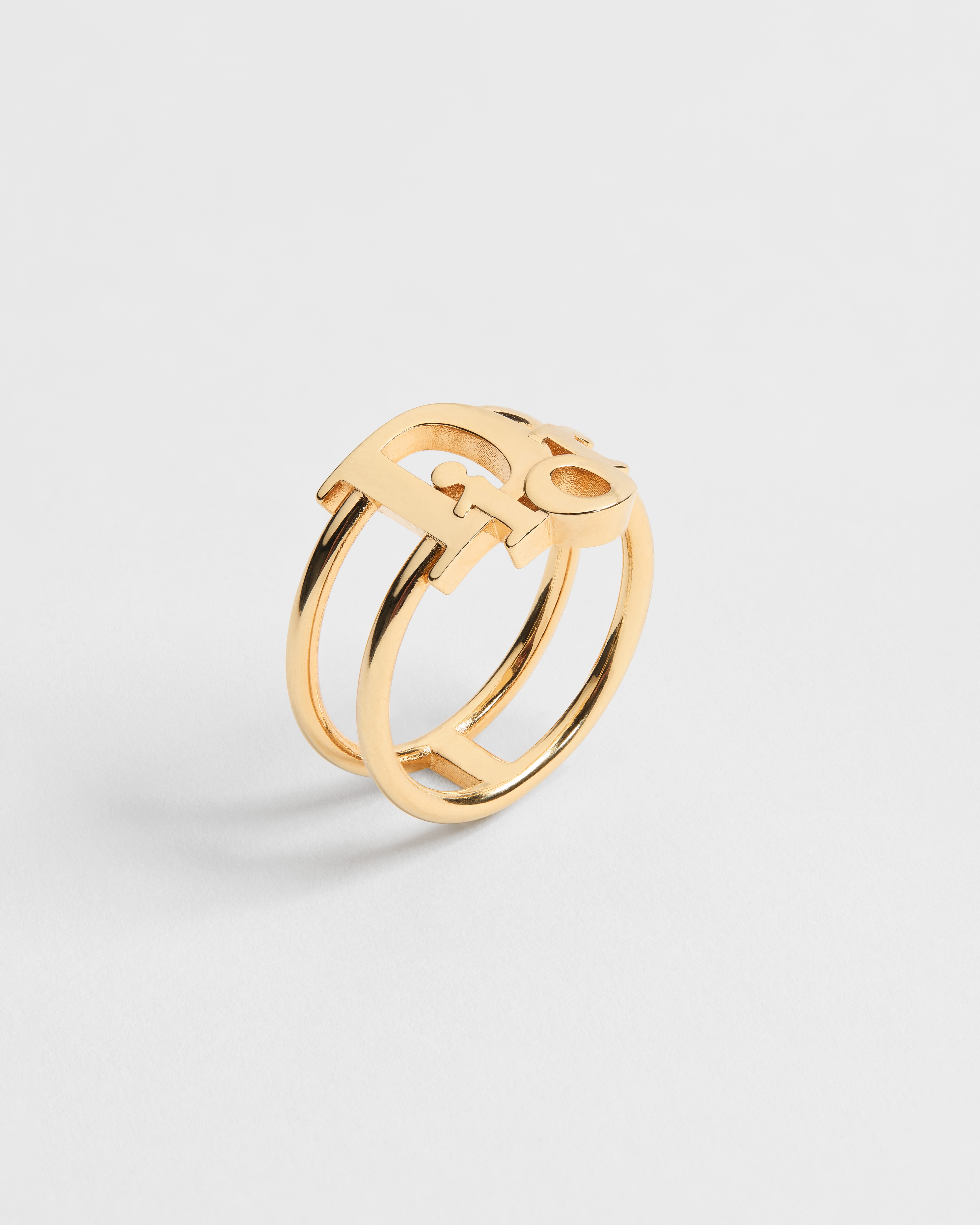 Bague Dior Vertical Métal finition dorée E03