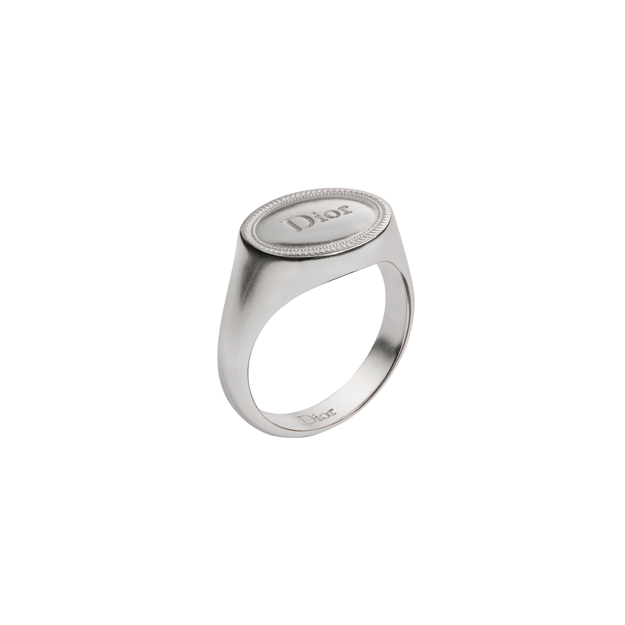 Dior Médaillon Signet Ring Silver E03