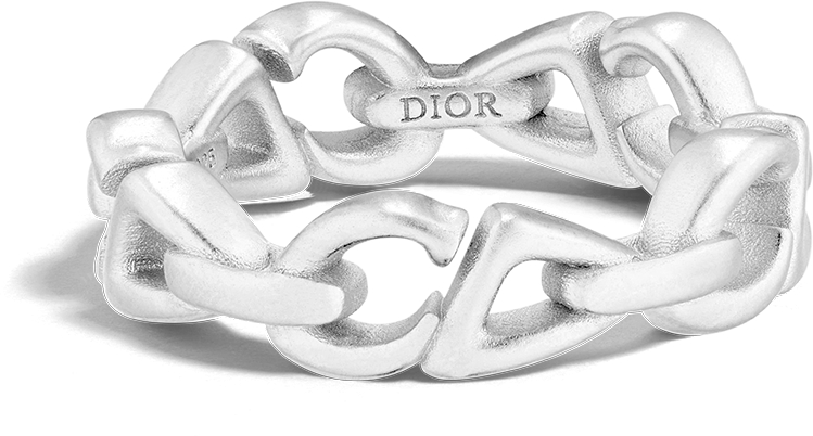 DIOR | CD30 チェーンリンク リング シルバー