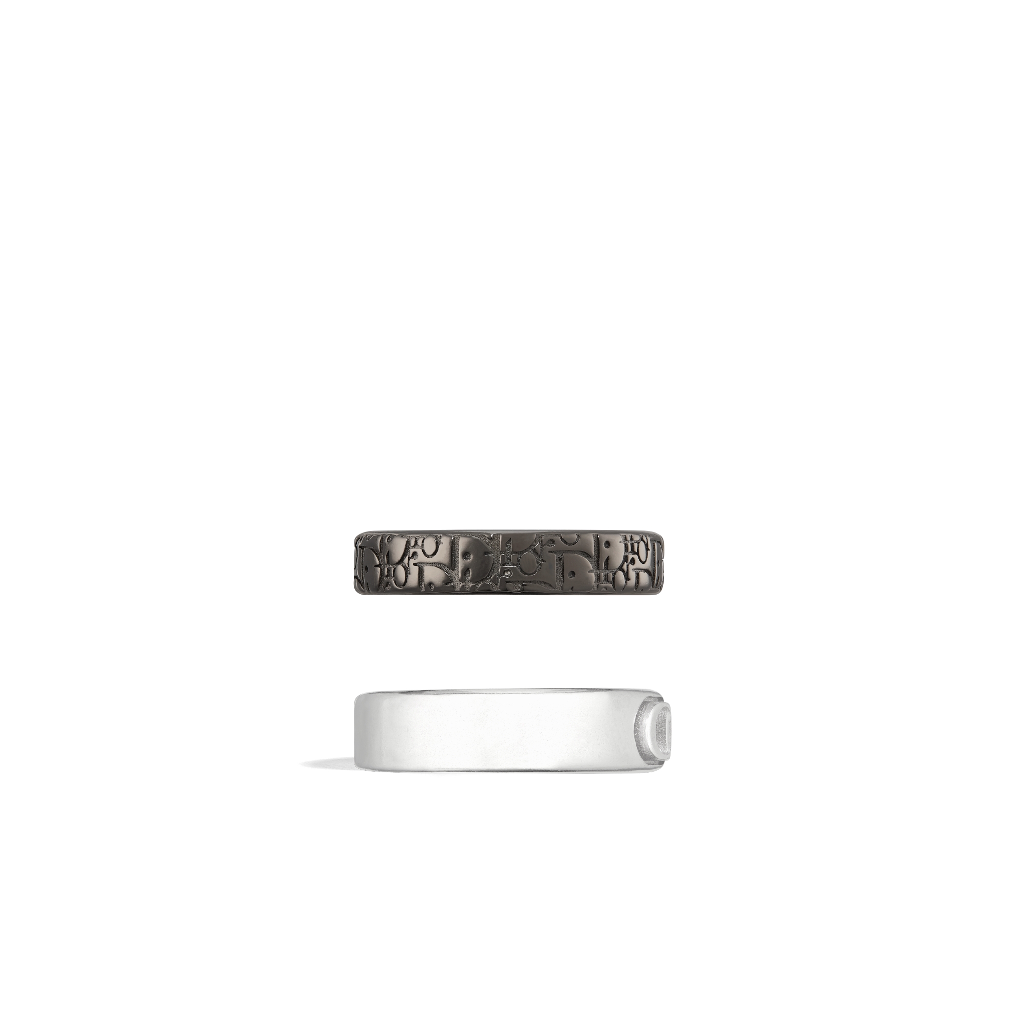 Dior Oblique Ring Set Silver E02