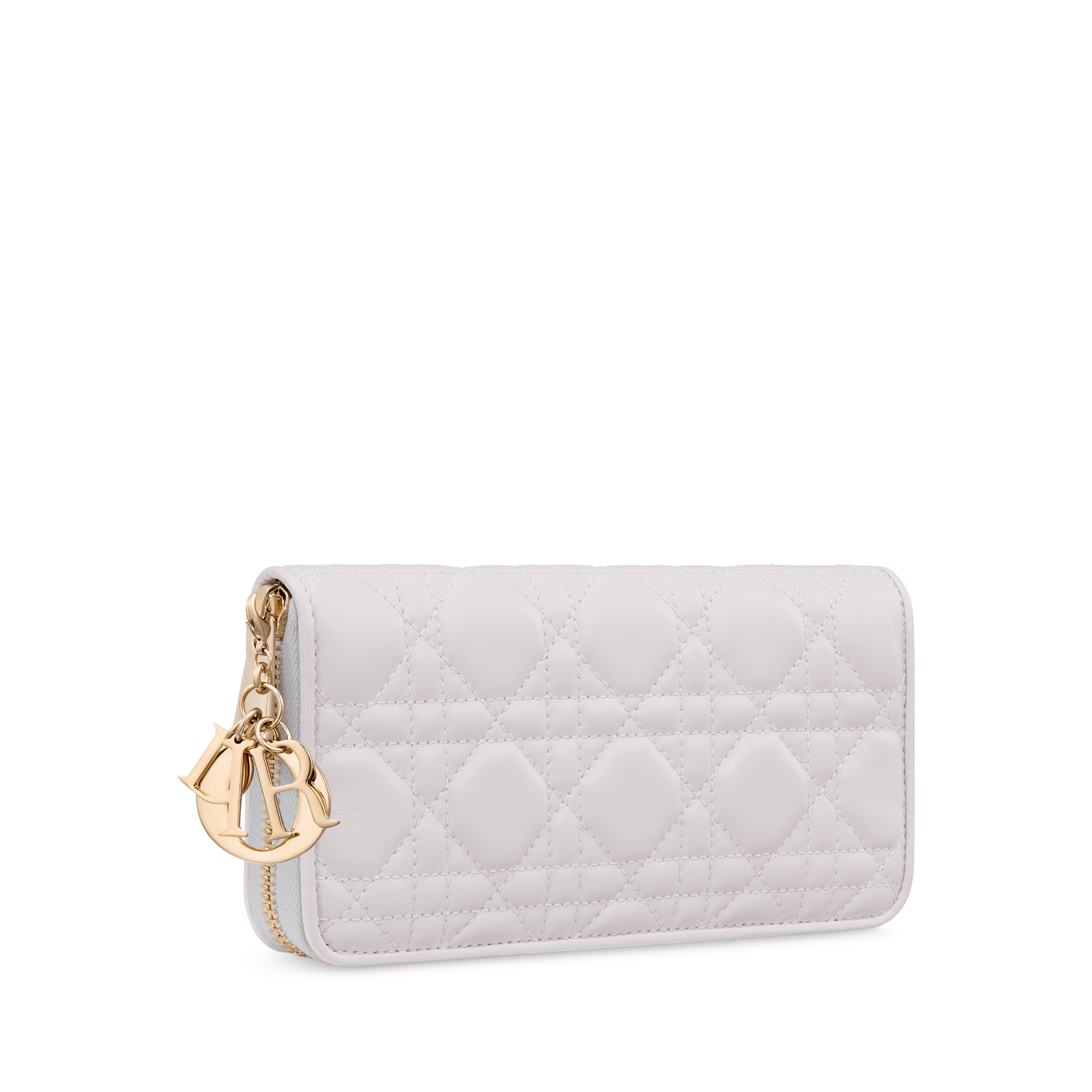 【日本限定】Lady Dior Voyageur ウォレット カナージュ ラムスキン E03