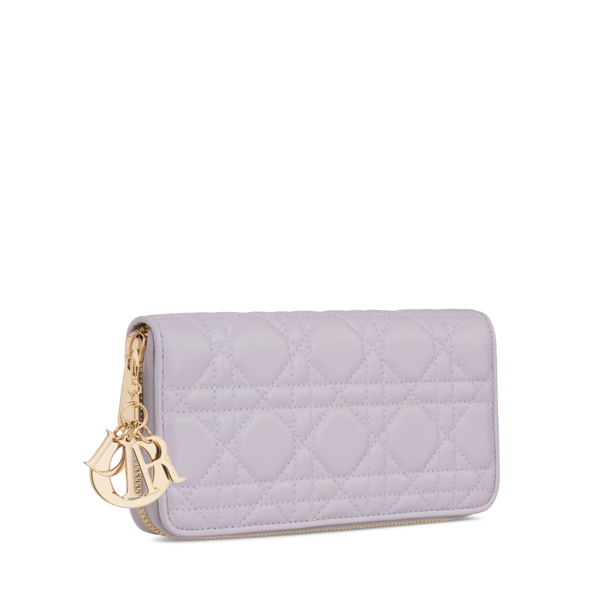 【日本限定】Lady Dior Voyageur ウォレット カナージュ ラムスキン E03