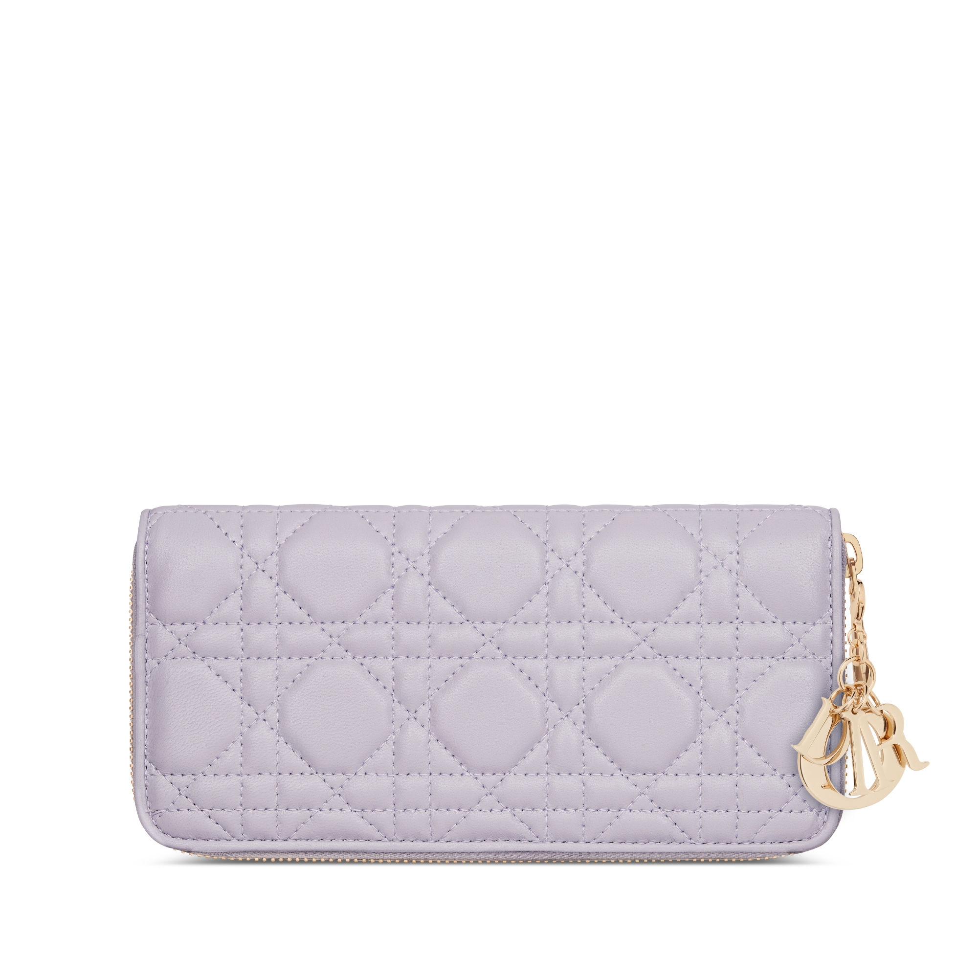 【日本限定】Lady Dior Voyageur ウォレット カナージュ ラムスキン E08