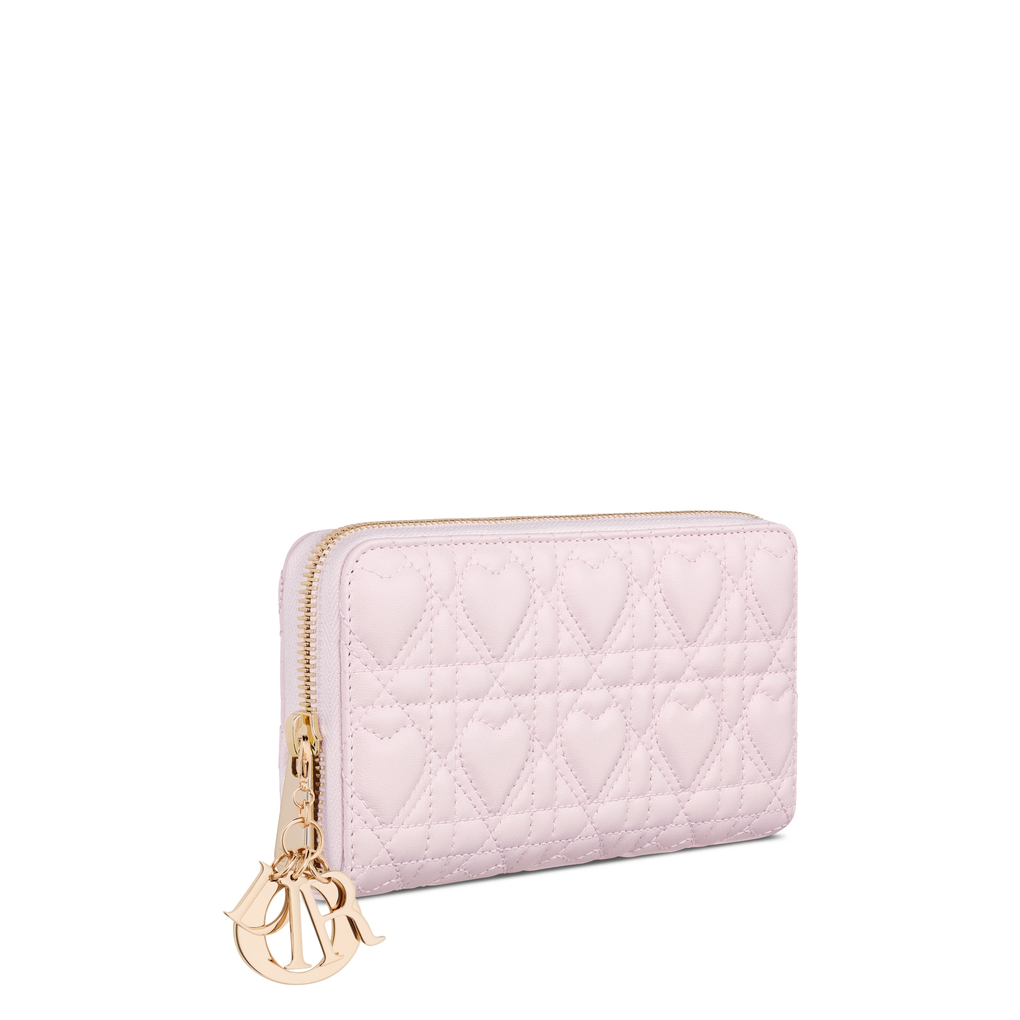 【日本限定】Dioramour Lady Dior Voyageur ウォレット ハート カナージュ ラムスキン E03