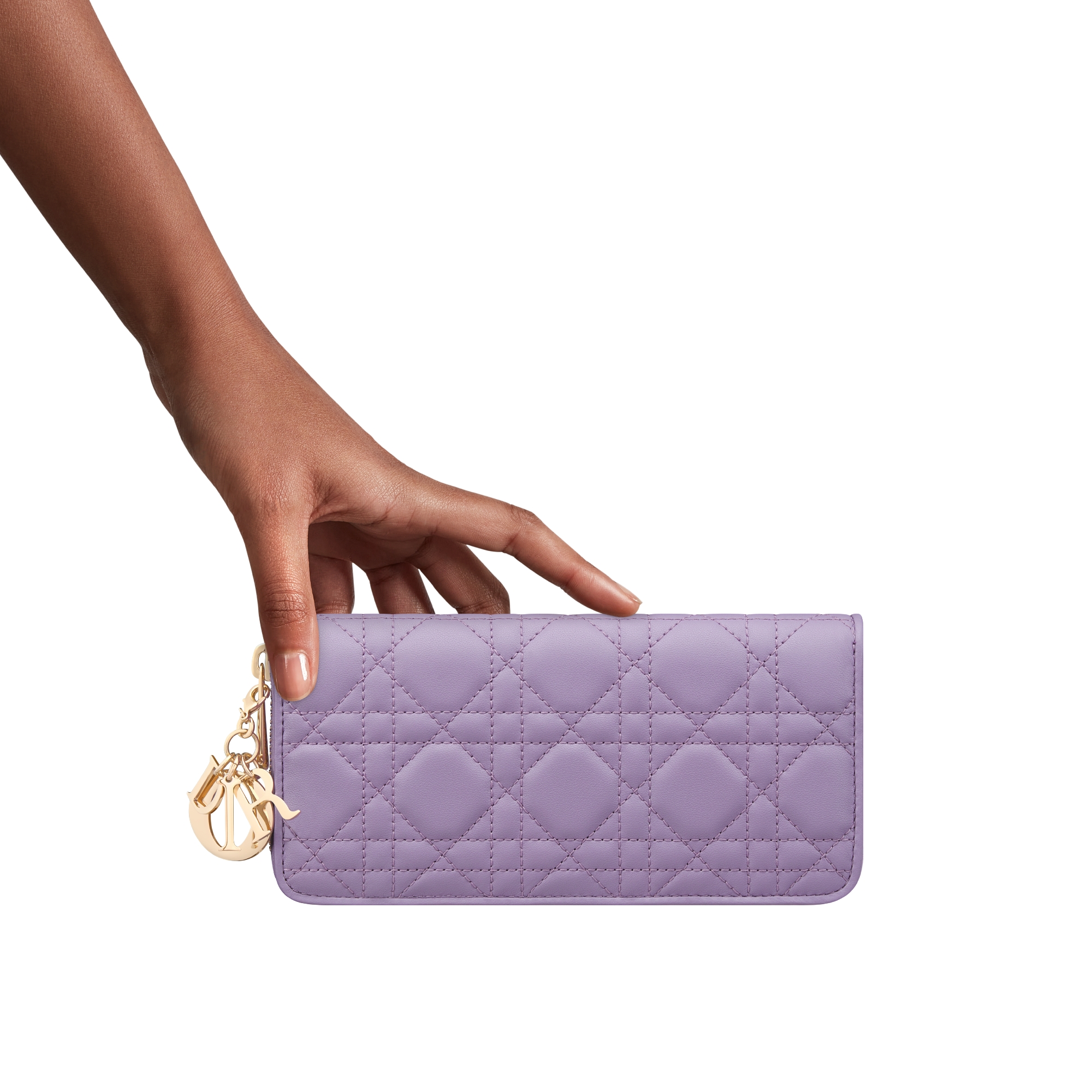 DIOR | 【日本限定】Lady Dior Voyageur ウォレット カナージュ ラムスキン