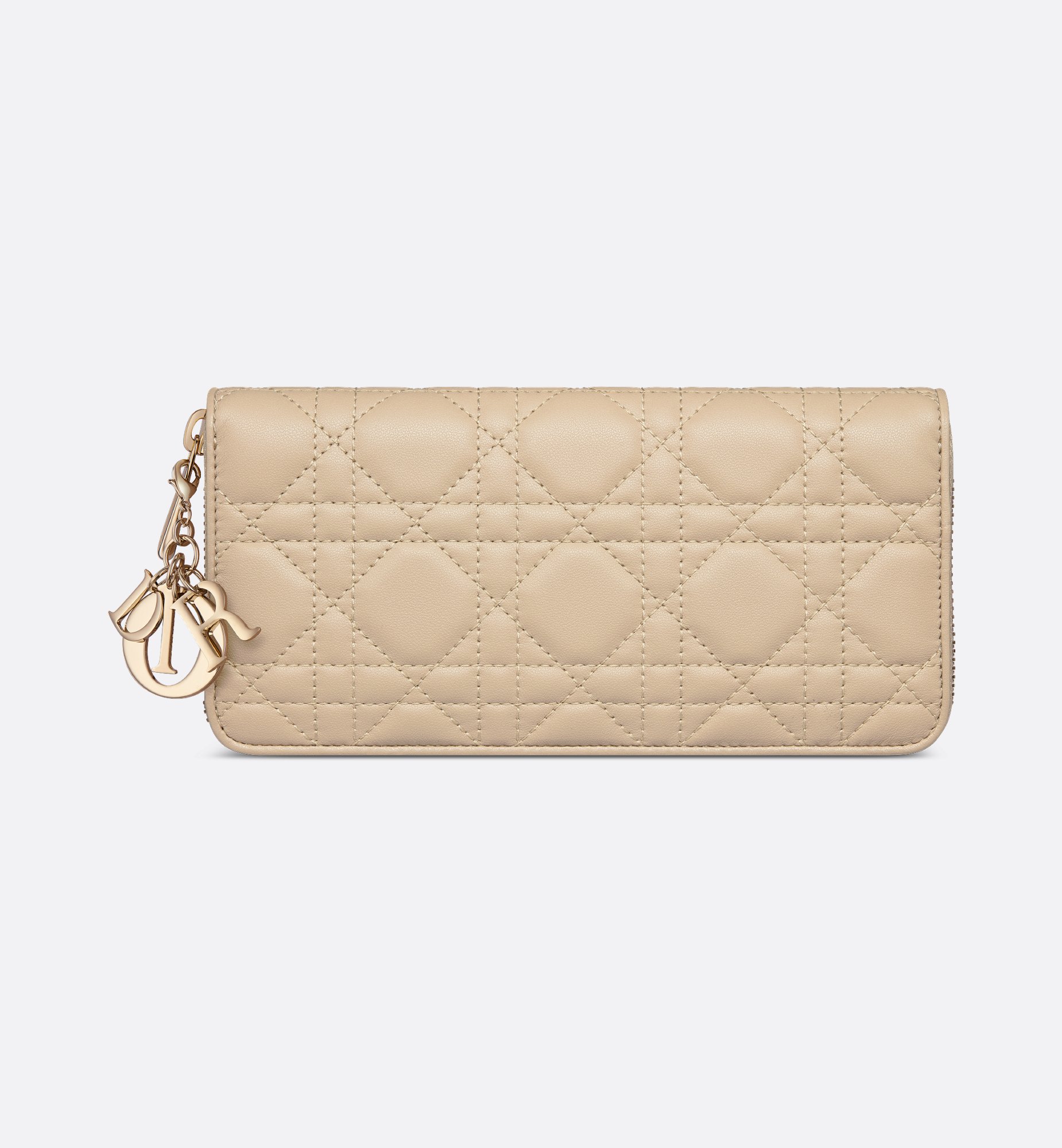 Lady Dior Voyageur Wallet Cherry Red Cannage Lambskin | DIOR Lady Dior Voyageur Wallet Cherry Red Cannage Lambskin | DIOR