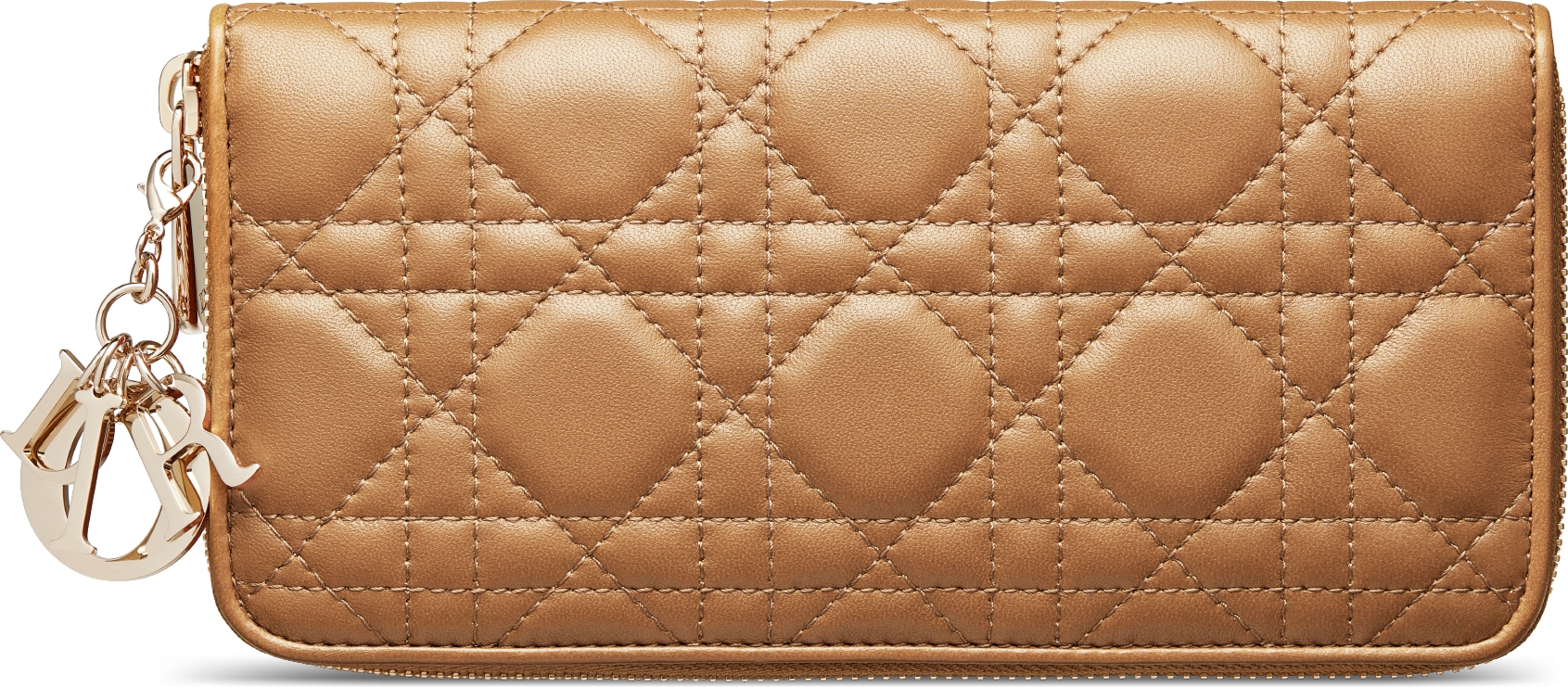 Lady Dior Voyageur ウォレットカナージュラムスキン