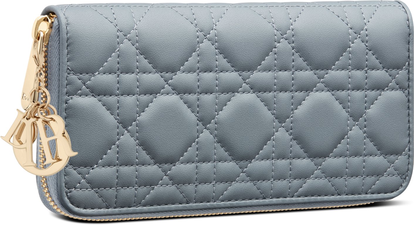 Lady Dior Voyageur 錢包 aria_threeQuarterClosedView