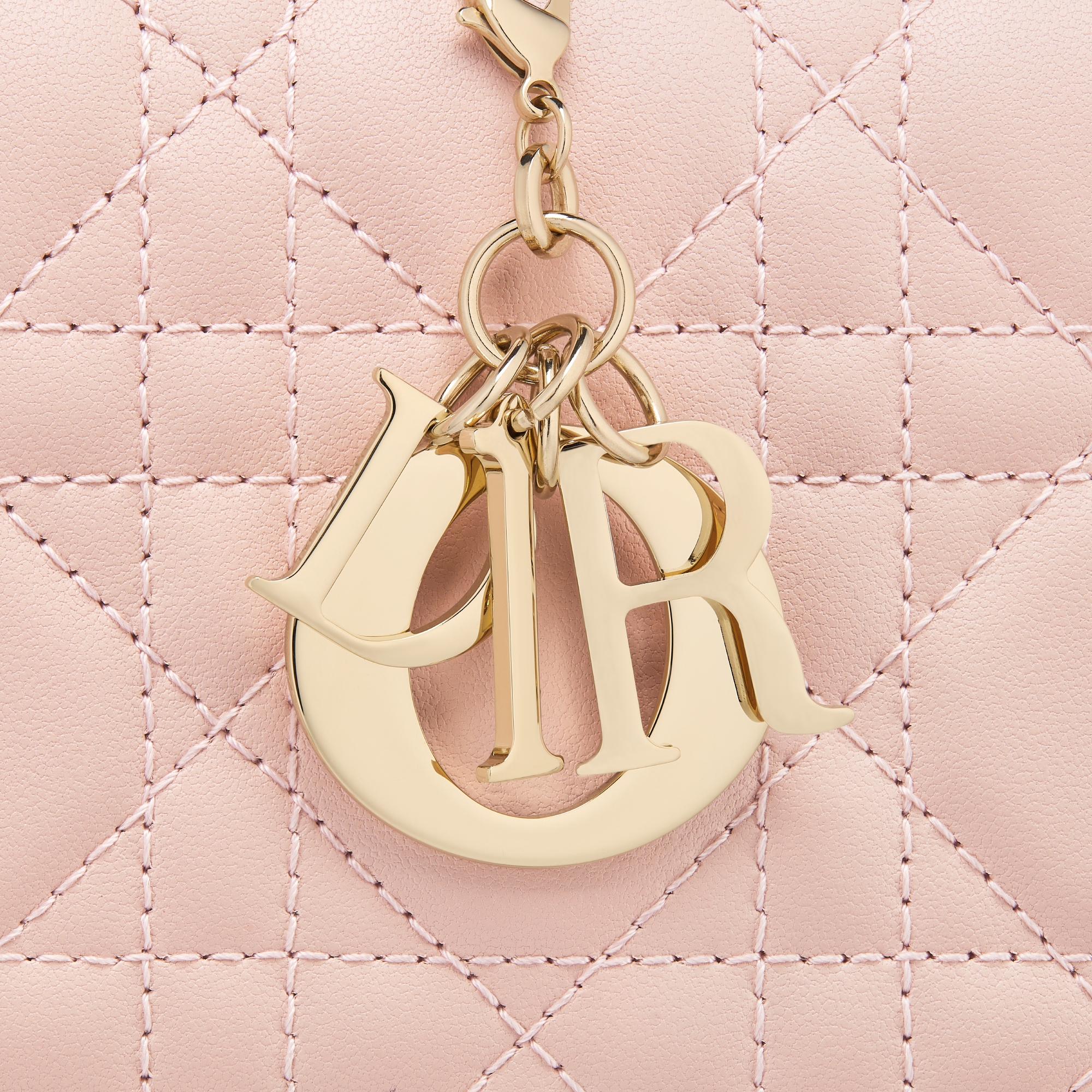 Lady Dior Voyageur Wallet Powder Pink Cannage Lambskin E09