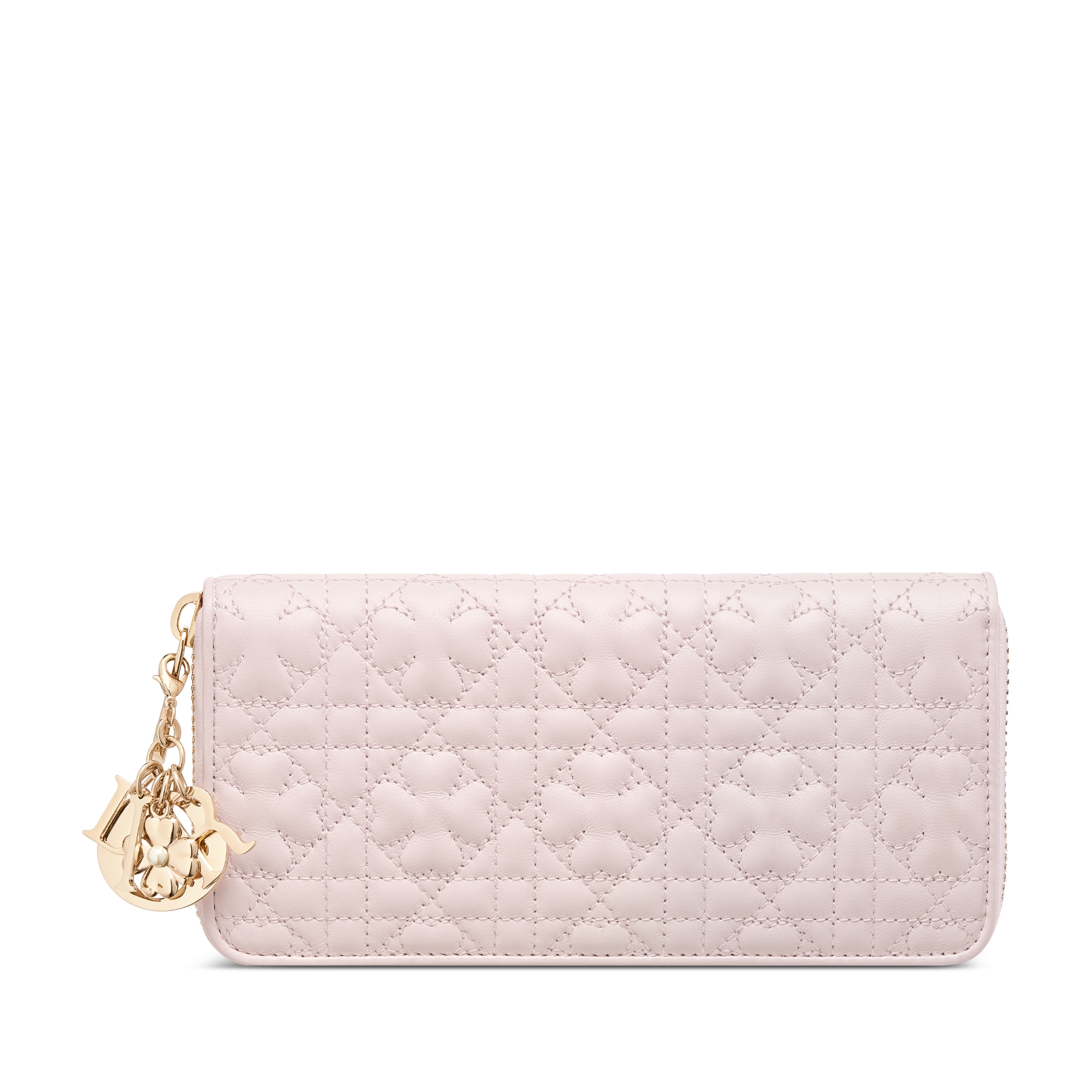 【日本限定】Lady Dior Voyageur ウォレット クローバー カナージュ ラムスキン E01