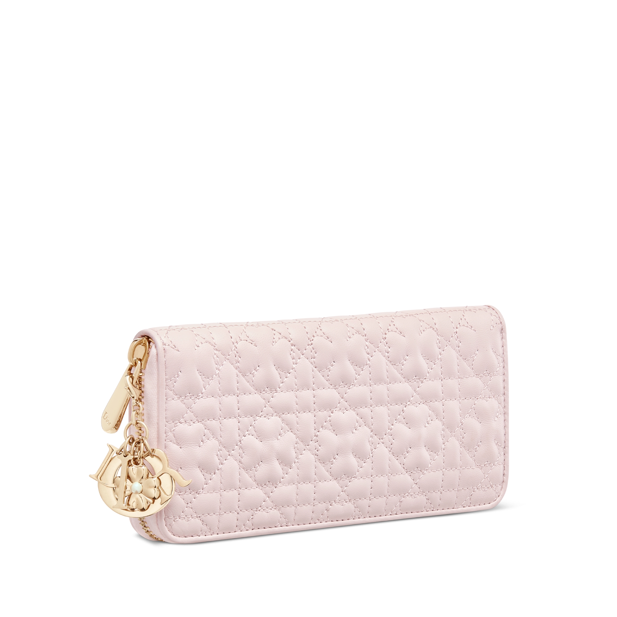 【日本限定】Lady Dior Voyageur ウォレット クローバー カナージュ ラムスキン E03