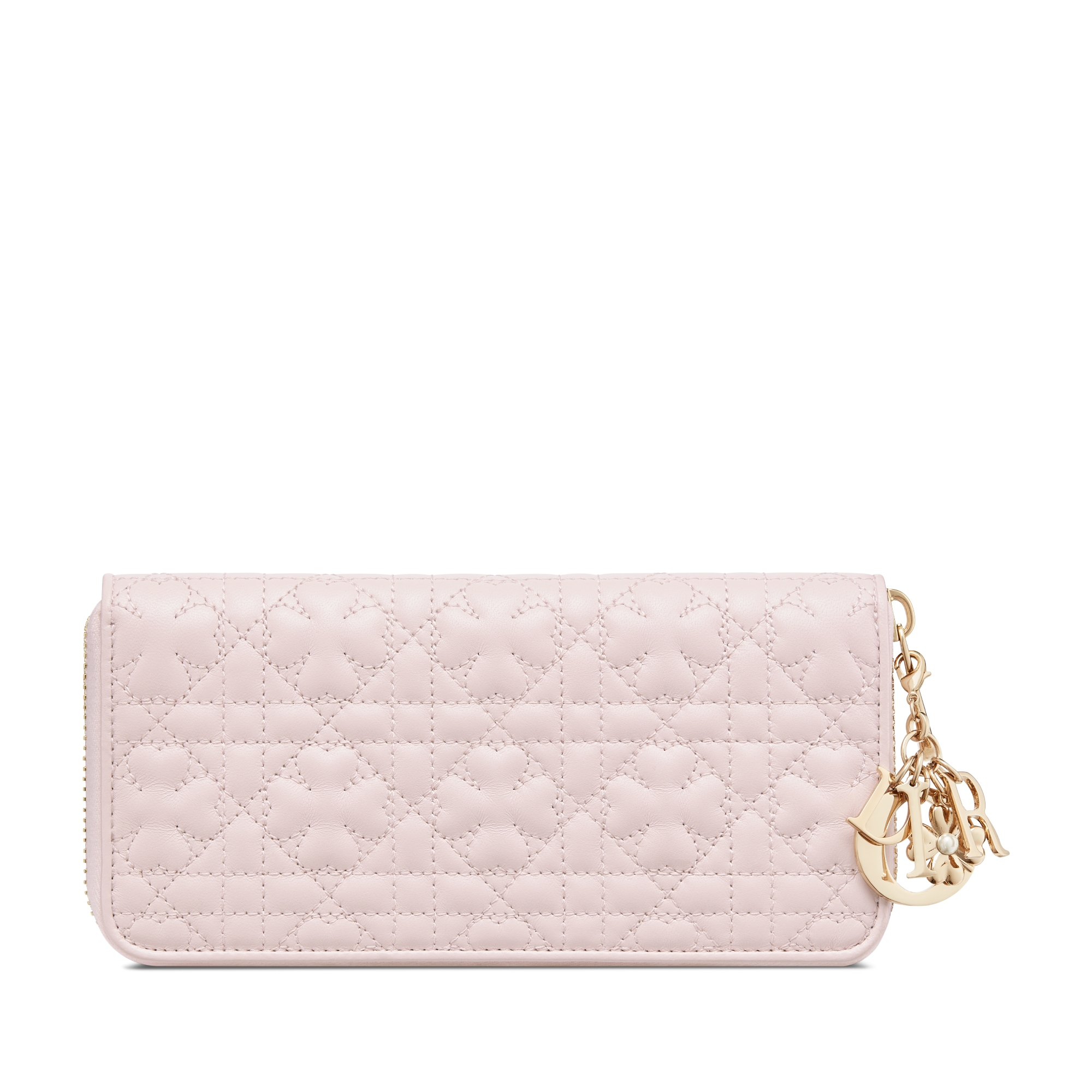 【日本限定】Lady Dior Voyageur ウォレット クローバー カナージュ ラムスキン E08