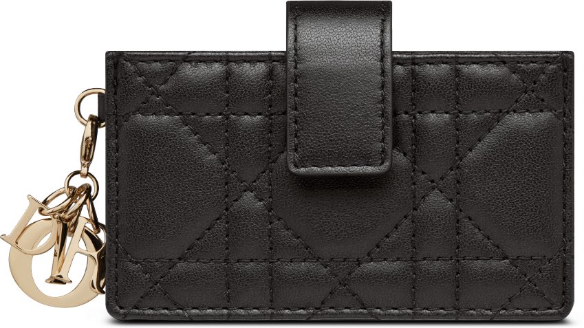 Lady dior lambskin card holder price store