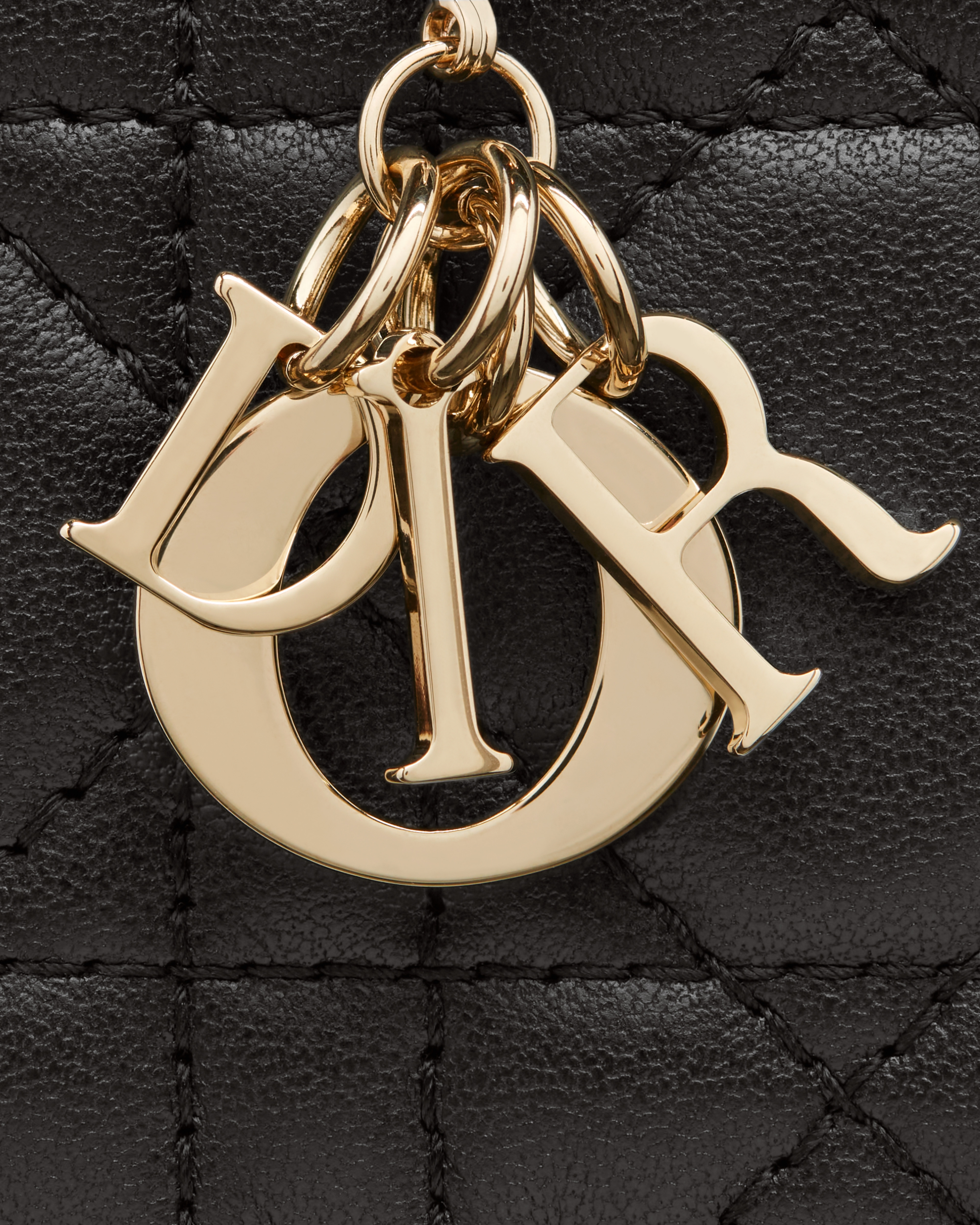 Lady Dior Jasmine Kartenetui Cannage Lammleder in Schwarz E09