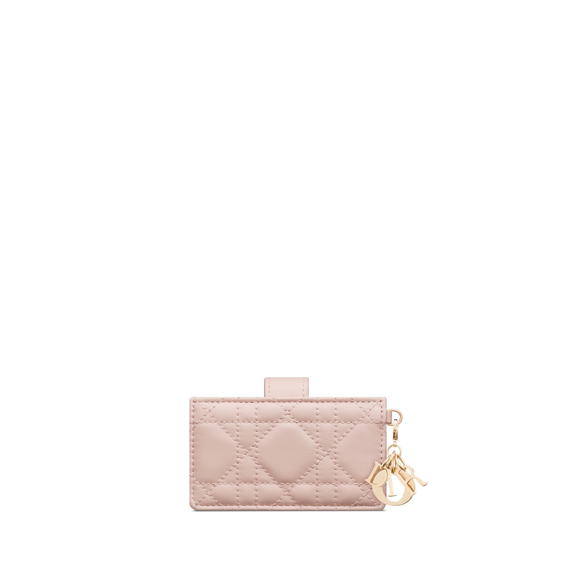 Lady Dior Jasmine Card Holder Powder Pink Cannage Lambskin E08
